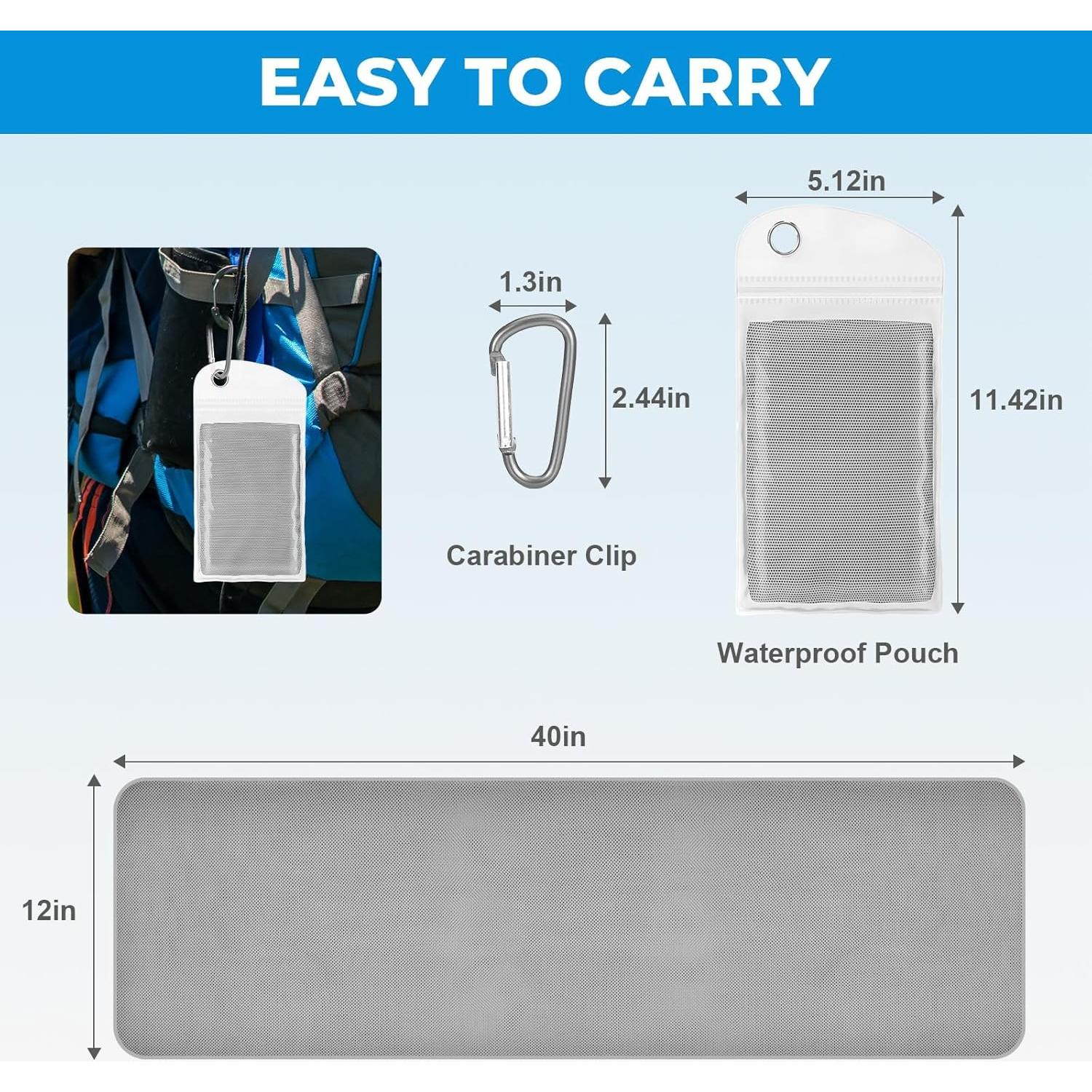 Toallas Enfriadoras Genérico 4 Unidades 101.6x30.5 cm