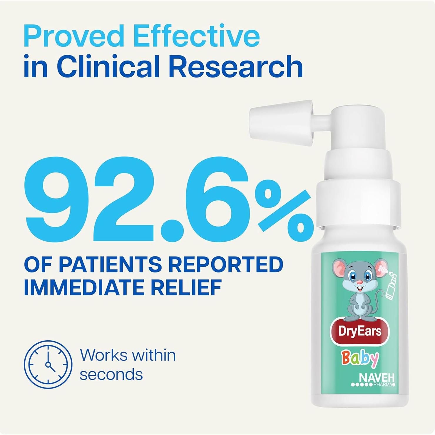 Gotas Secas para Oídos Bebé Naveh Pharma 14.79 ml - Alivio Rápido