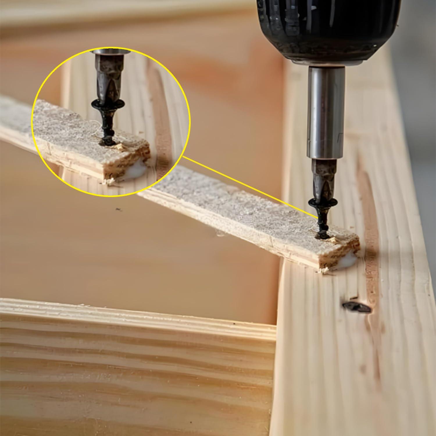 Tornillos Cortos Phillips M3x6mm LERNOU - 150 Piezas para Madera