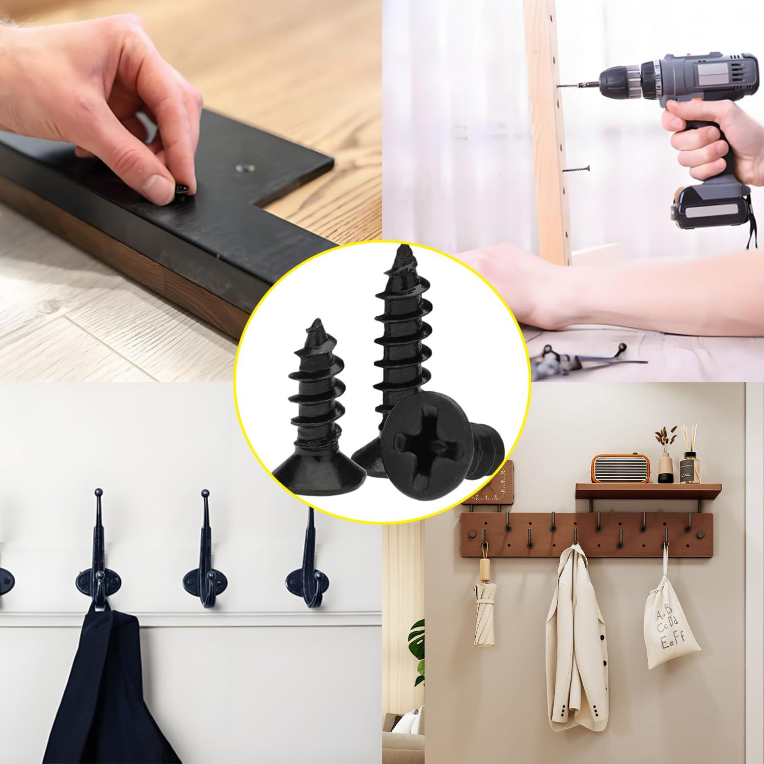 Tornillos Cortos Phillips M3x6mm LERNOU - 150 Piezas para Madera