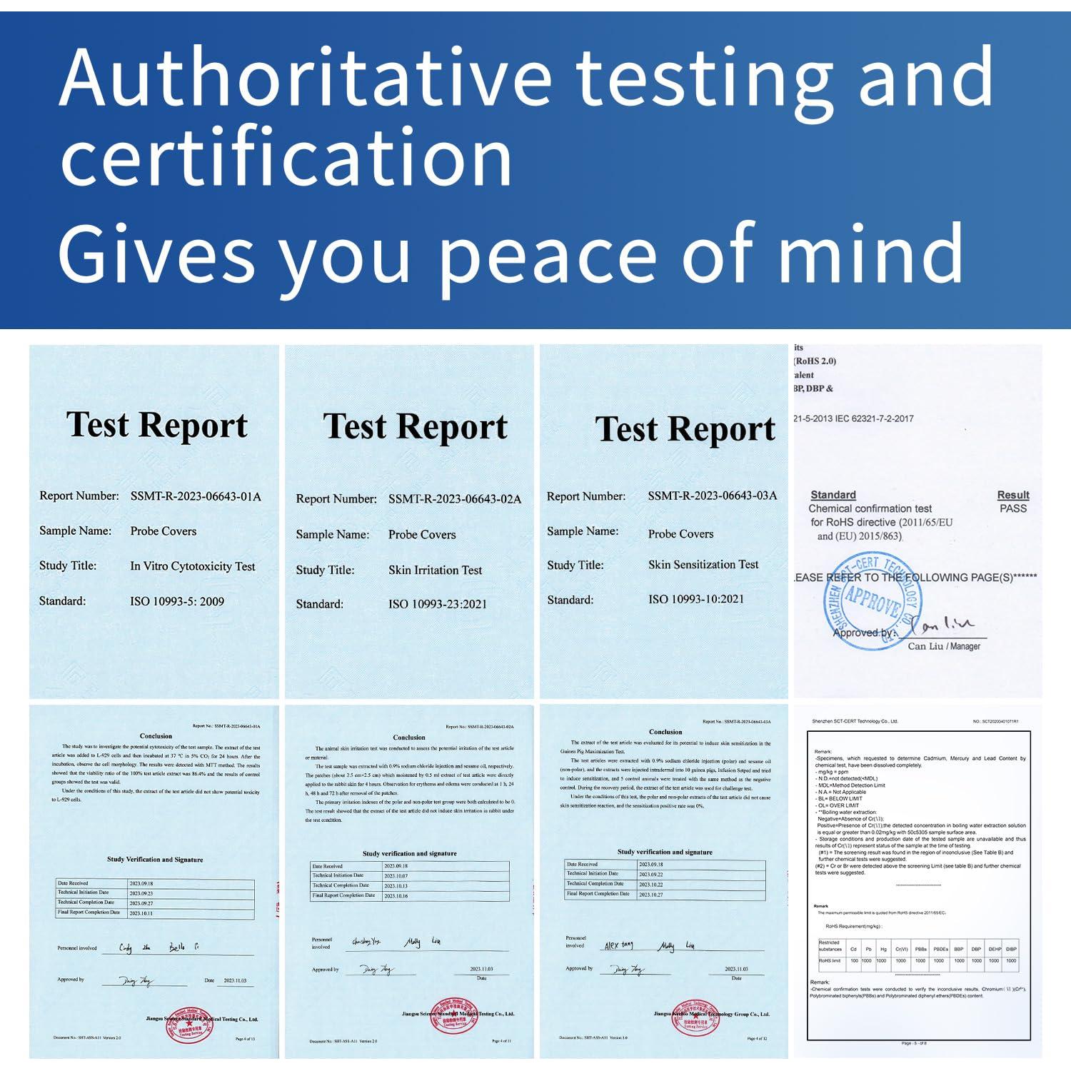 Cubiertas Desechables para Termómetro de Oído BEPEPFUL 100 Unidades