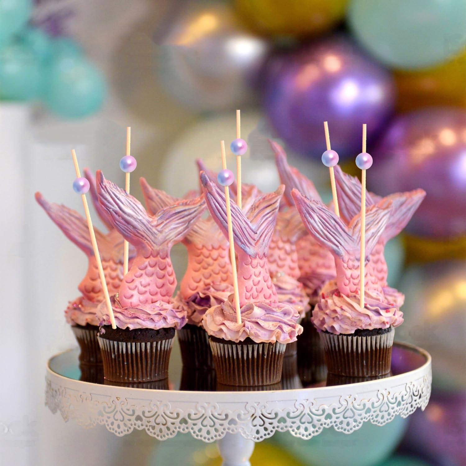 120 Palillos de Cóctel de Bambú Natural Perla de Sirena 11.94 cm