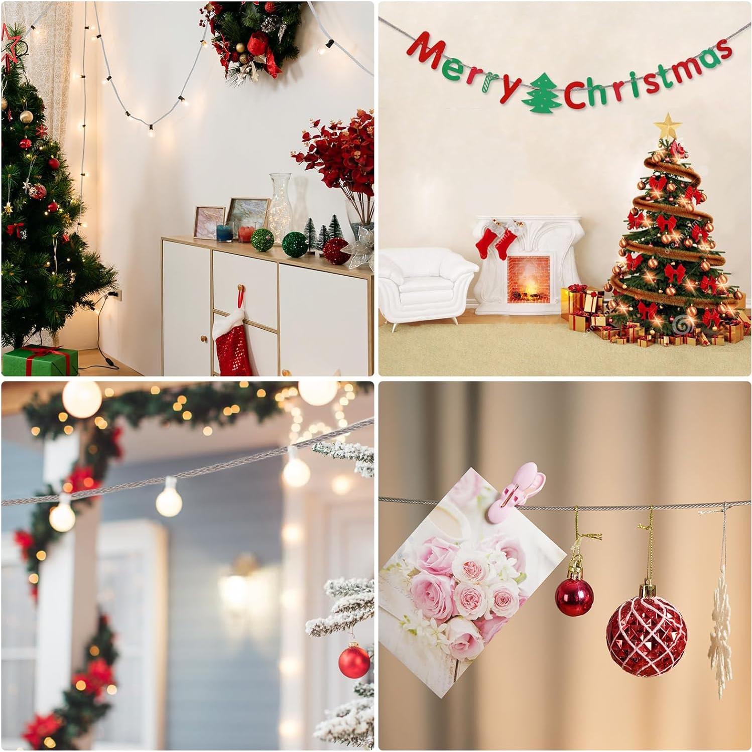 Cuerda de Ropa DEWEL 3.3m Acero Inoxidable Alta Resistencia