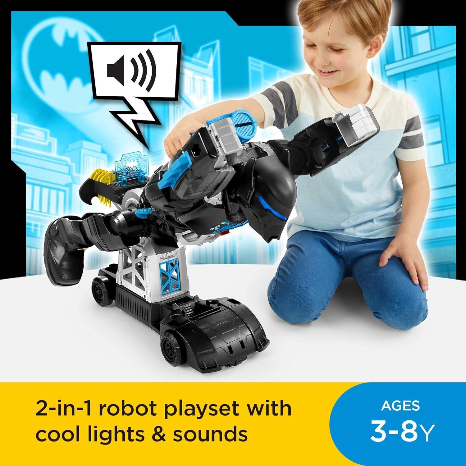 Fisher-Price Bat-Tech Batbot 61 cm con Luces y Sonidos