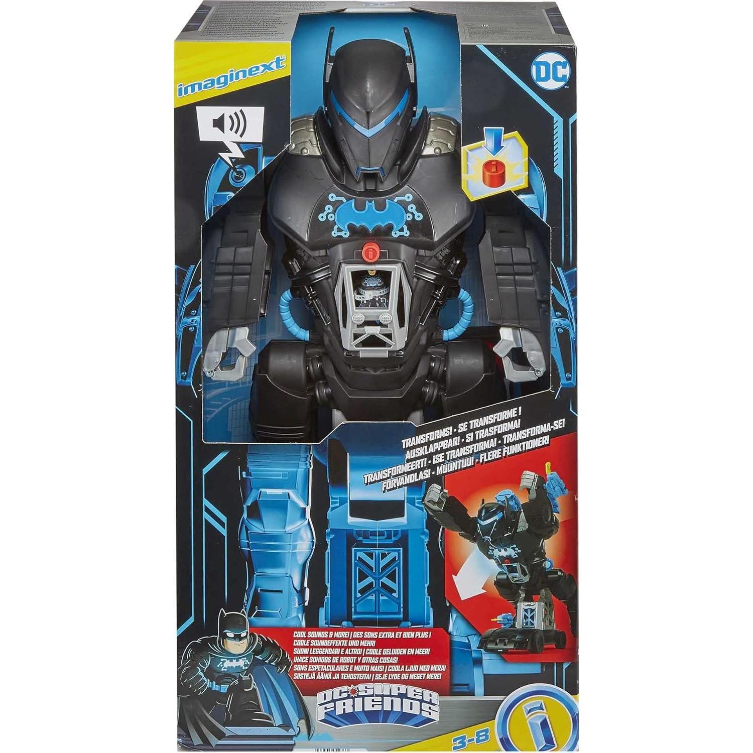Fisher-Price Bat-Tech Batbot 61 cm con Luces y Sonidos