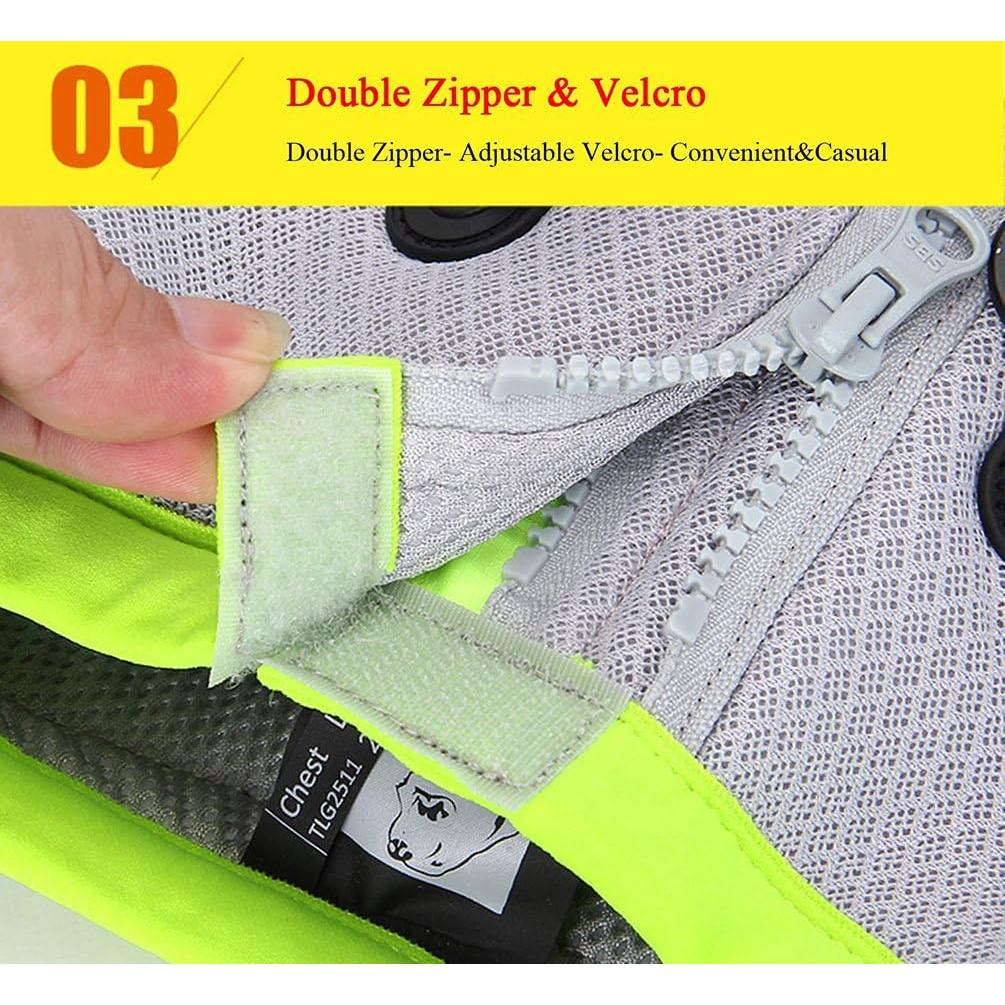 Chaleco Refrigerante para Perros SGODA Grande Gris Verde