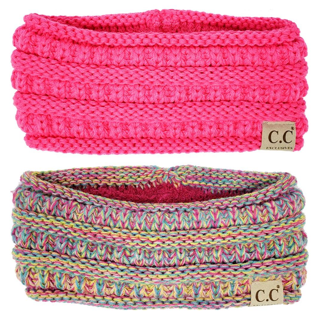 Banda de Invierno Funky Junque para Niñas - 2 Pack Rosa