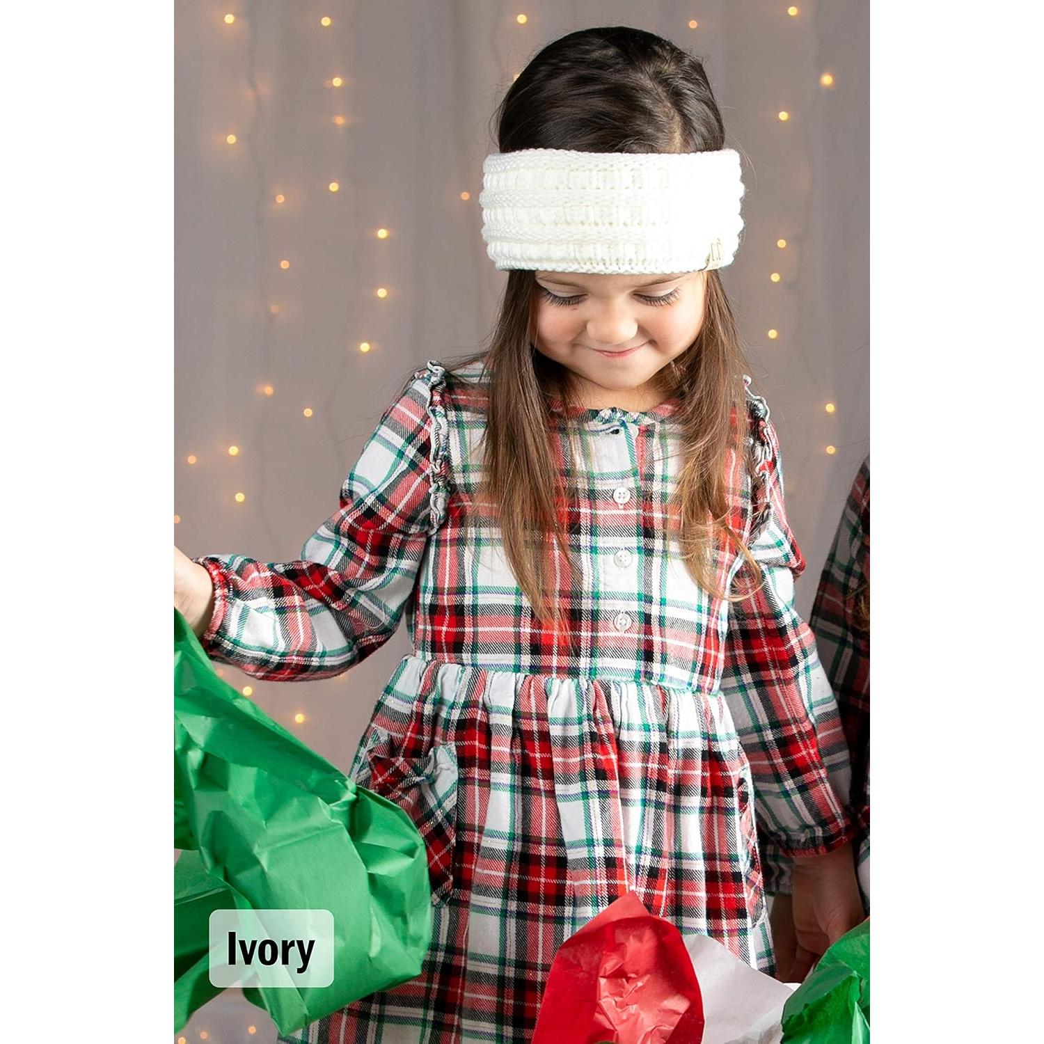 Banda de Invierno Funky Junque para Niñas - 2 Pack Rosa