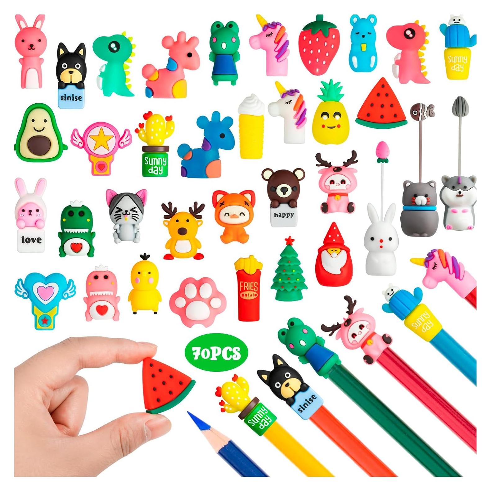 35 Toppers de Lápiz de Silicona Animales SYWHXY - Diversos