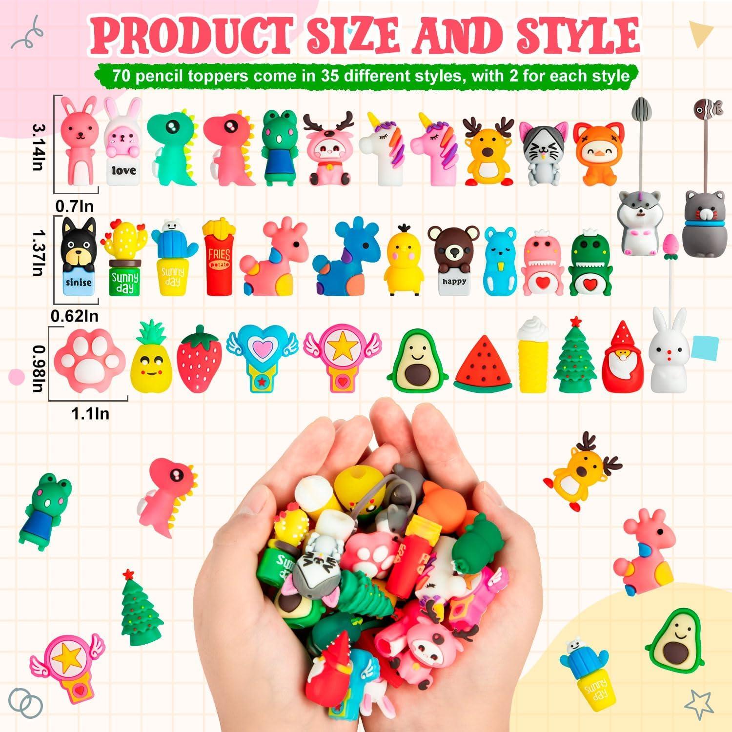 35 Toppers de Lápiz de Silicona Animales SYWHXY - Diversos