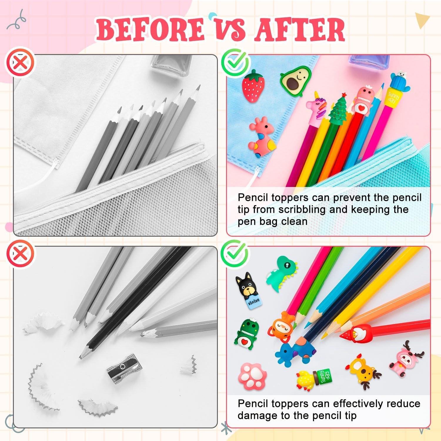 35 Toppers de Lápiz de Silicona Animales SYWHXY - Diversos