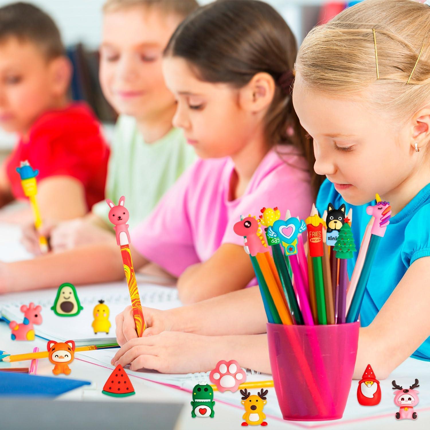 35 Toppers de Lápiz de Silicona Animales SYWHXY - Diversos