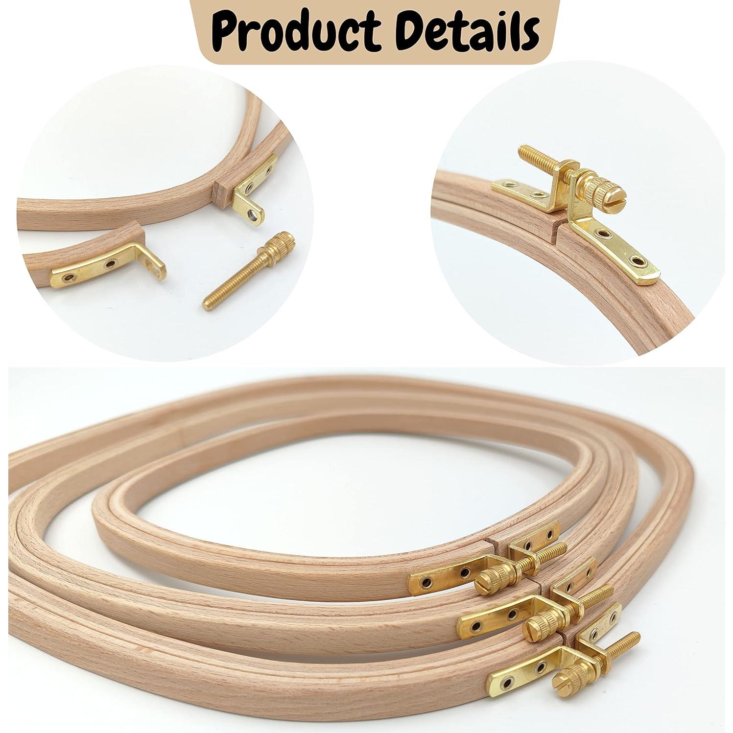 Aro de Bordado Cuadrado Maker Susan Madera Haya 17 cm