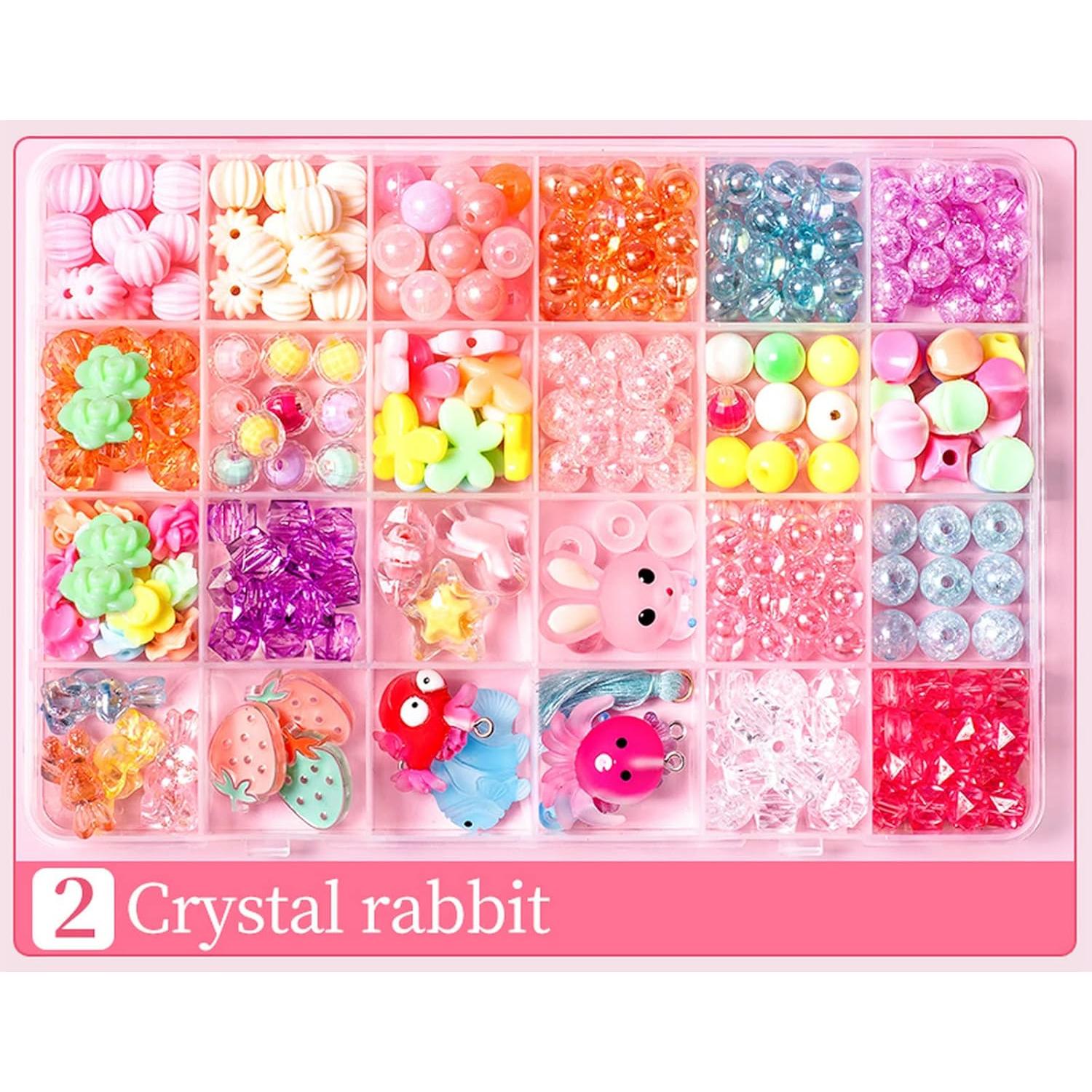 Kit de Joyería DIY Jwxstore para Niñas - 450 Cuentas Coloridas