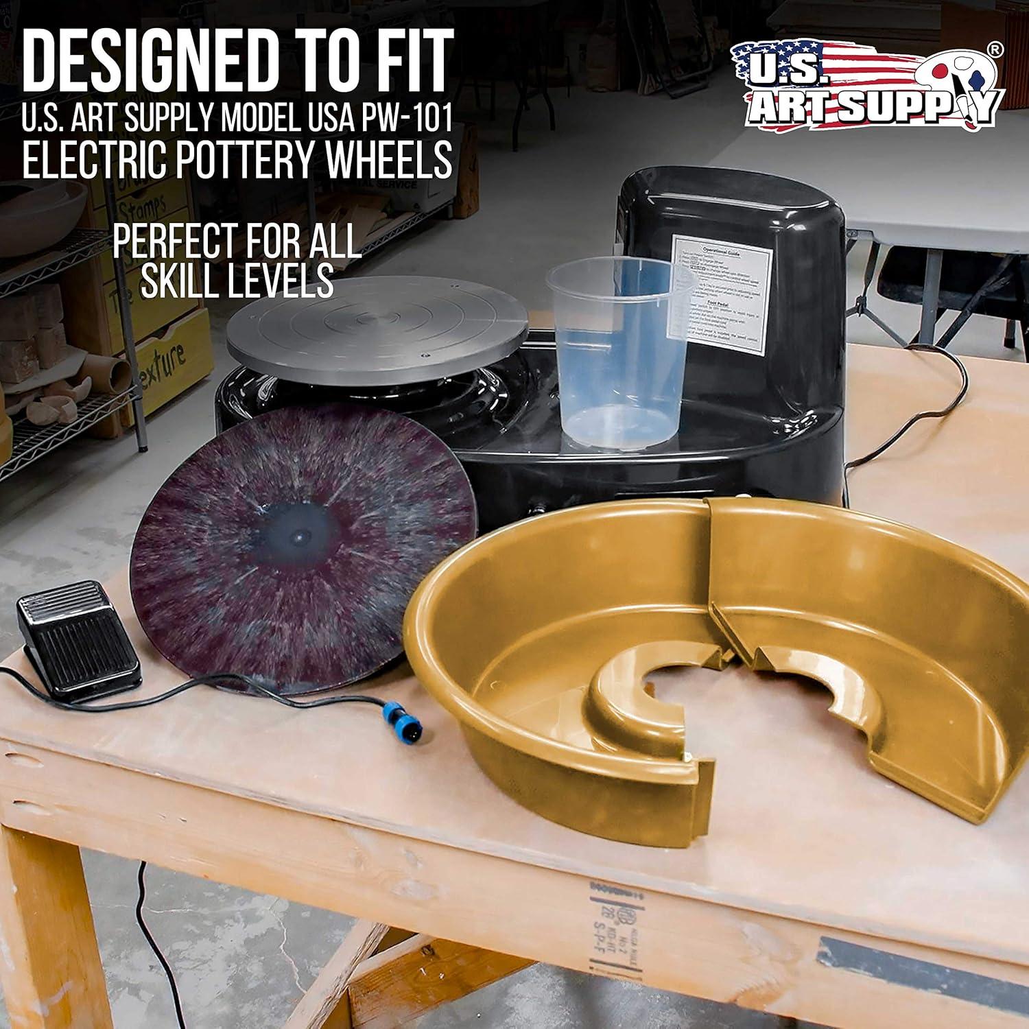 Juego de 2 Baterías Redondas de Plástico 28 cm U.S. Art Supply