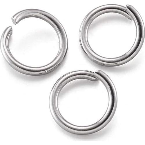 Anillos de Salto Abiertos Craftdady 1000 Pcs 10mm Acero Inoxidable