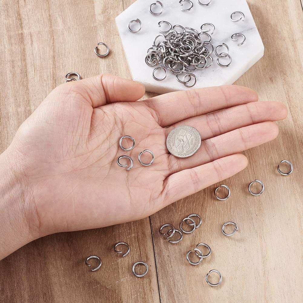 Anillos de Salto Abiertos Craftdady 1000 Pcs 10mm Acero Inoxidable