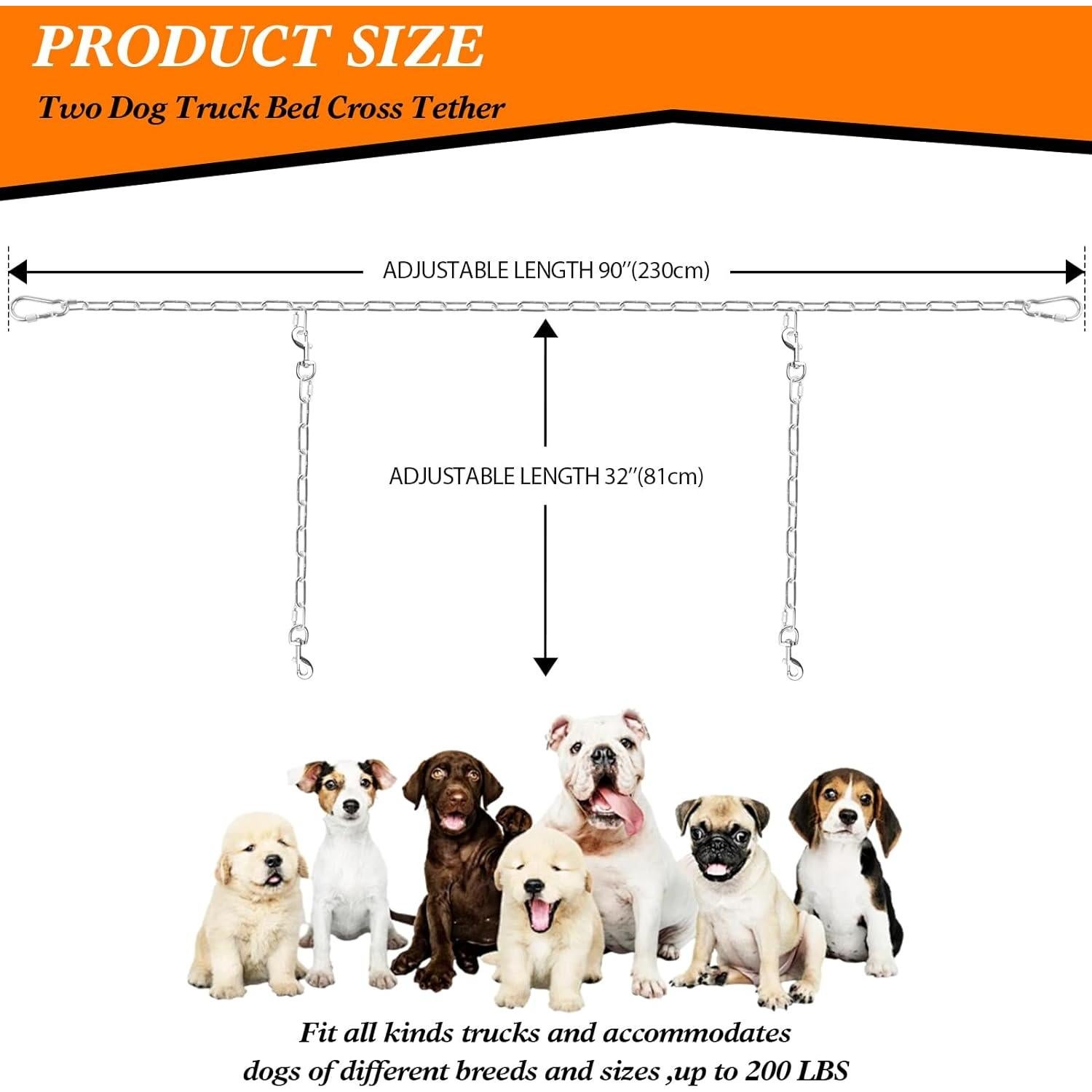 Cadena de Sujeción para Cama de Camión SKIPWALL Plata Ajustable