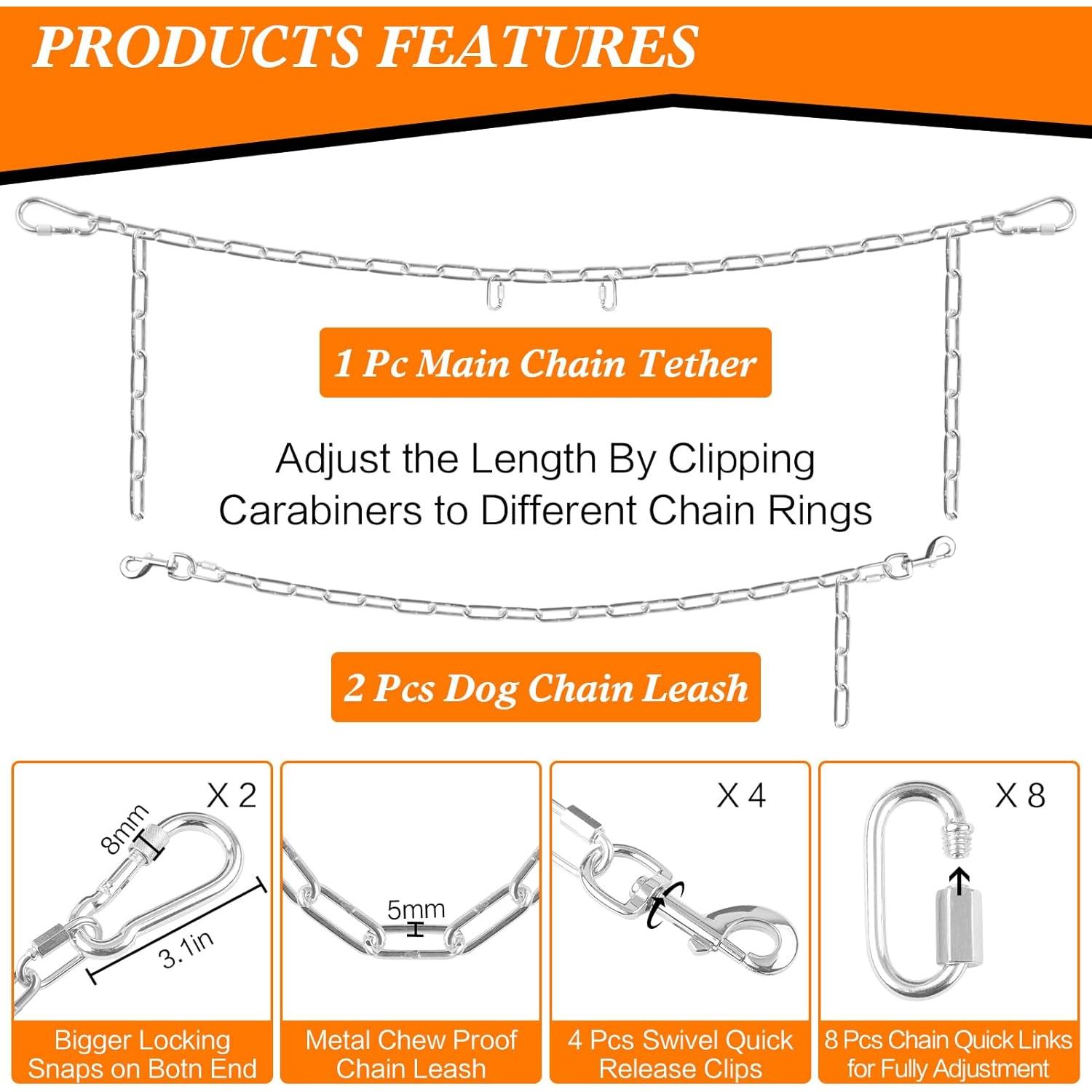 Cadena de Sujeción para Cama de Camión SKIPWALL Plata Ajustable