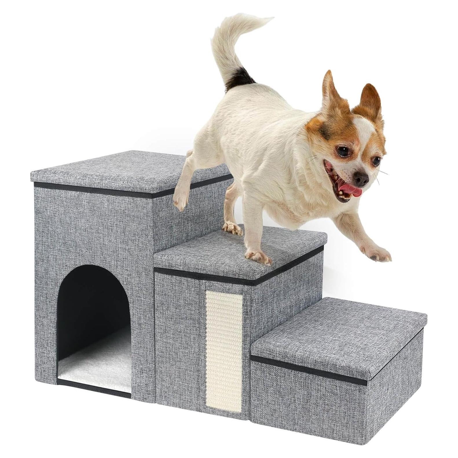 Escaleras Plegables para Perros Petizer 3 Escalones 43 cm