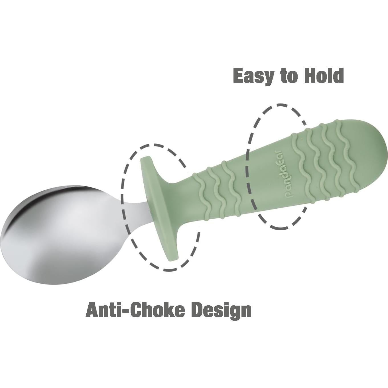 Juego de Utensilios de Acero Inoxidable PandaEar 6 Piezas Bebés