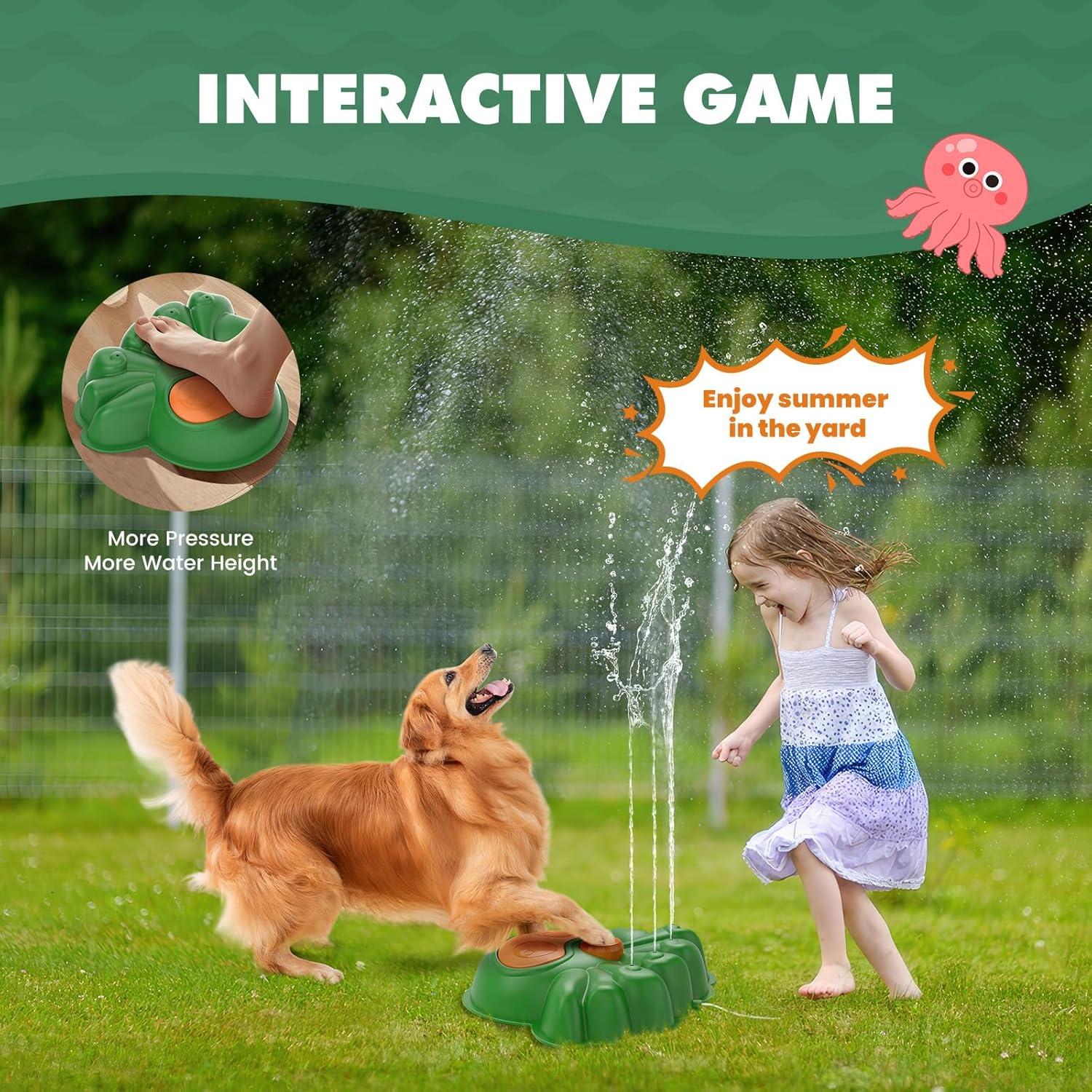 Aspersor de Agua 2-en-1 Uarzt Pulpo Brillante con Luz LED