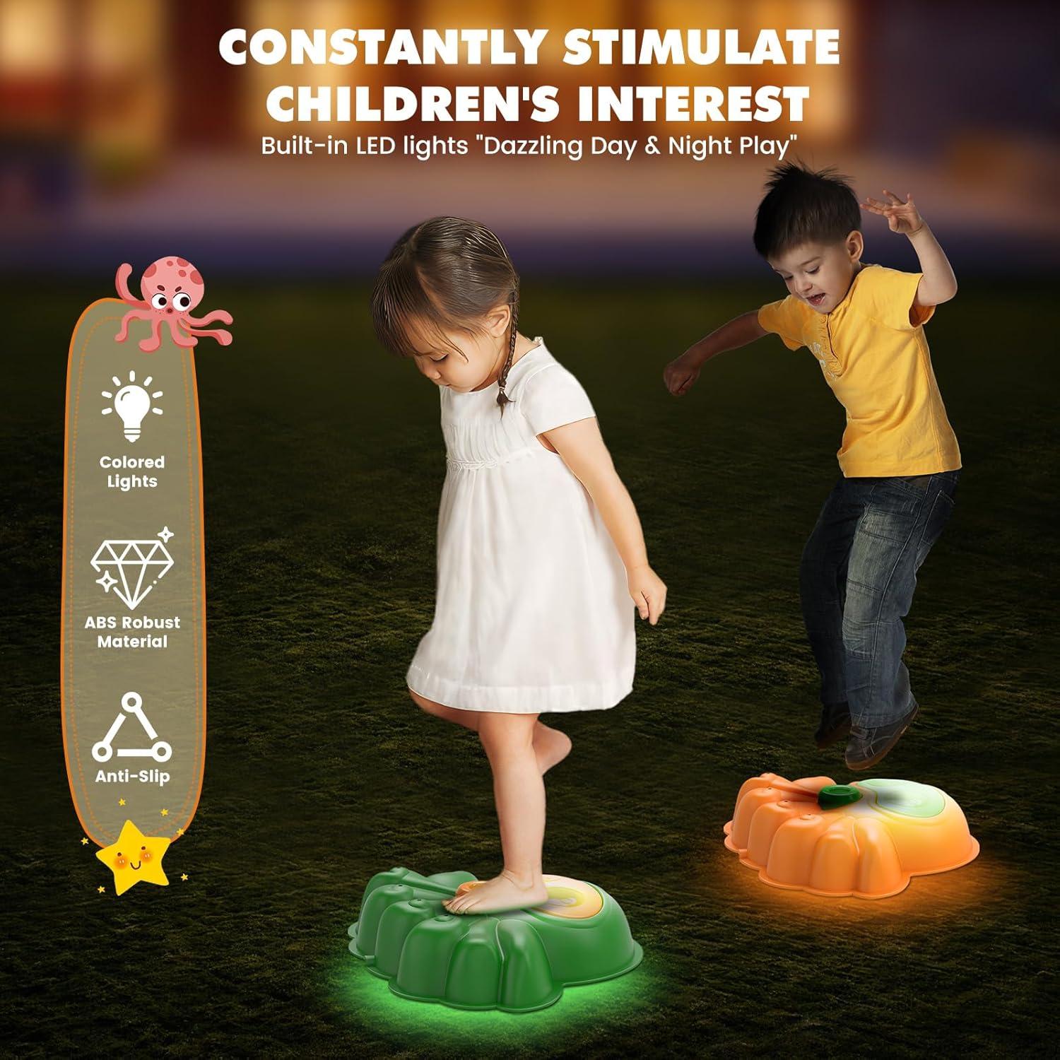 Aspersor de Agua 2-en-1 Uarzt Pulpo Brillante con Luz LED