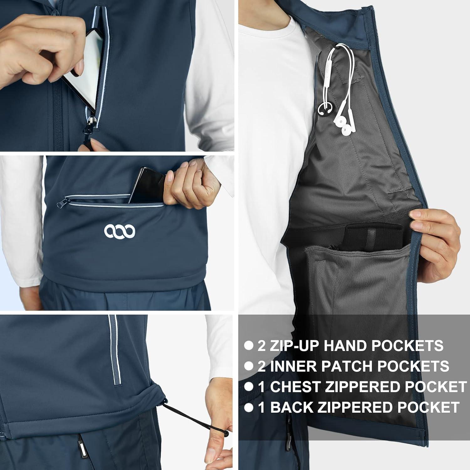 Chaleco de golf 33,000ft para hombres a prueba de viento