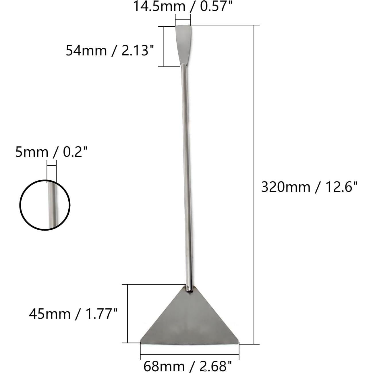 Espátula Acuática Utoolmart de Acero Inoxidable 32 cm