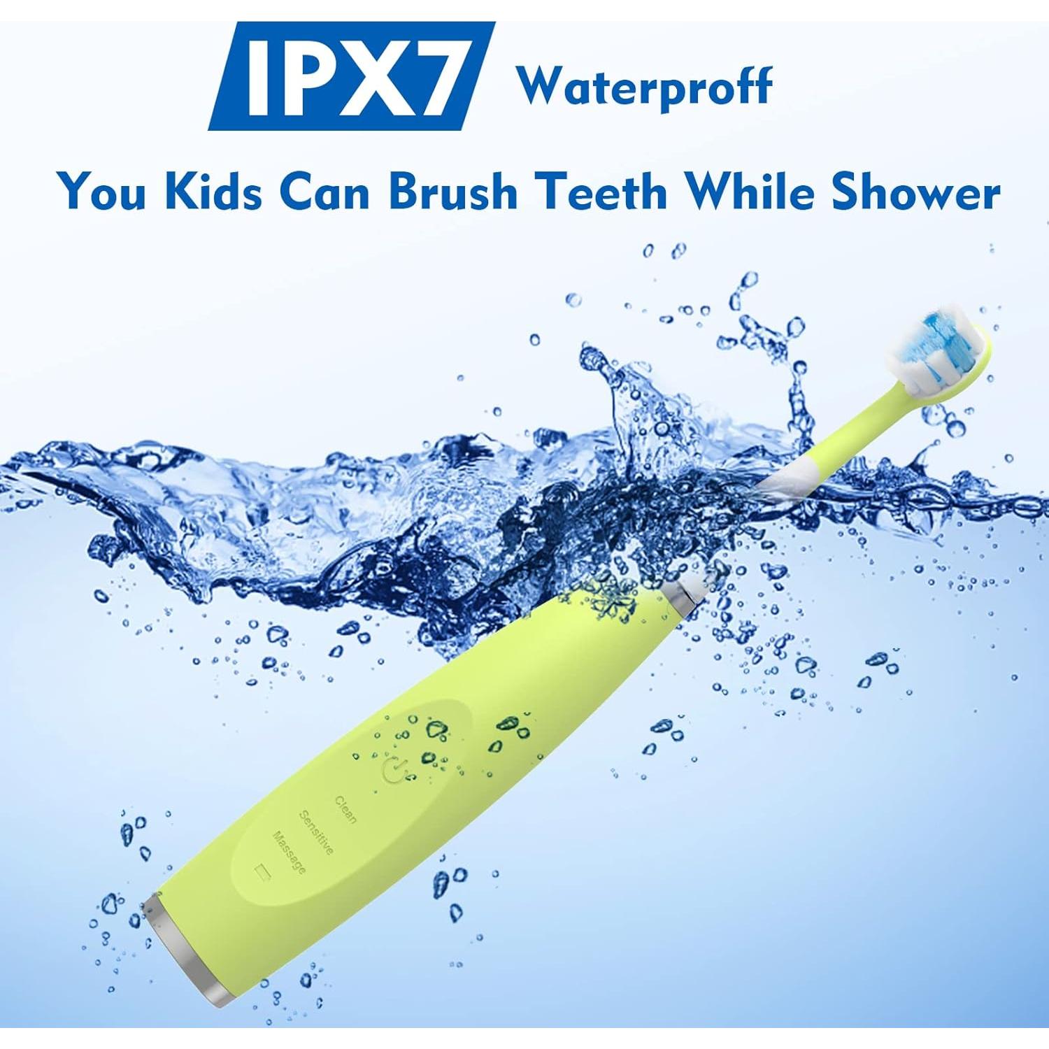 Cepillo de Dientes Eléctrico Infantil FUMEIKANG Azul Recargable