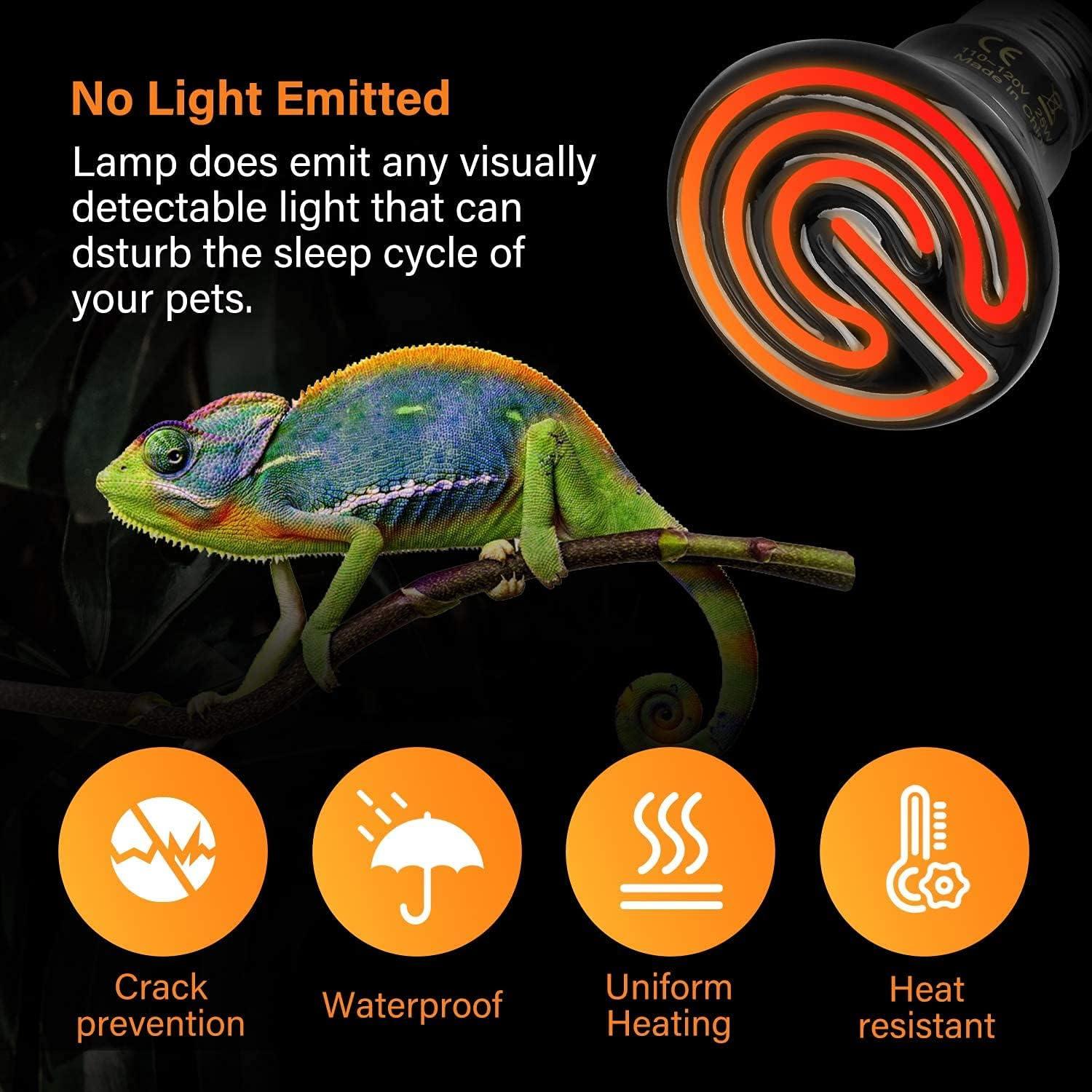 Emisor de Calor Cerámico Simple Deluxe 25W para Reptiles