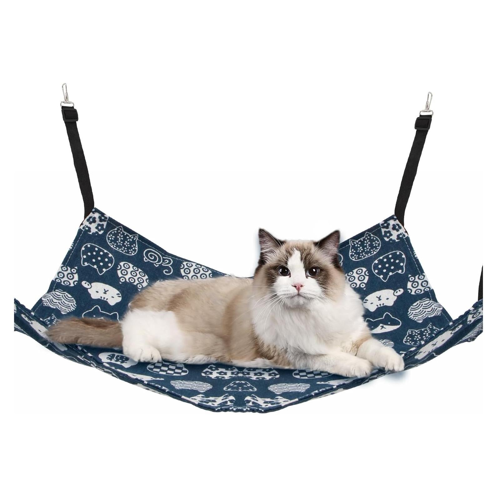 Hamaca para mascotas NIEITRK-VK1 Azul 33x25cm para Gatos y Hurones