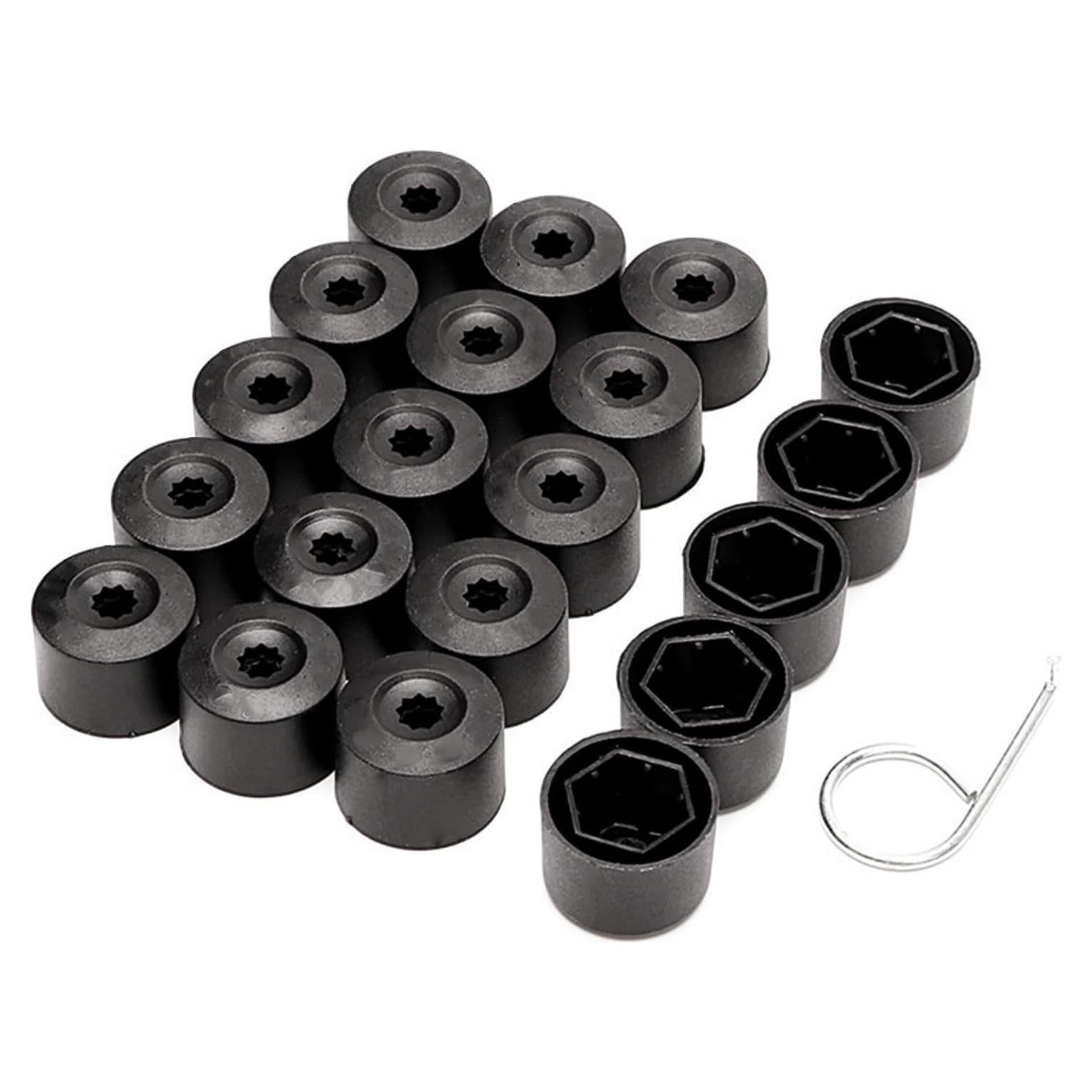 20 Cubiertas de Tuercas de Rueda JRYEM 17mm con Herramienta