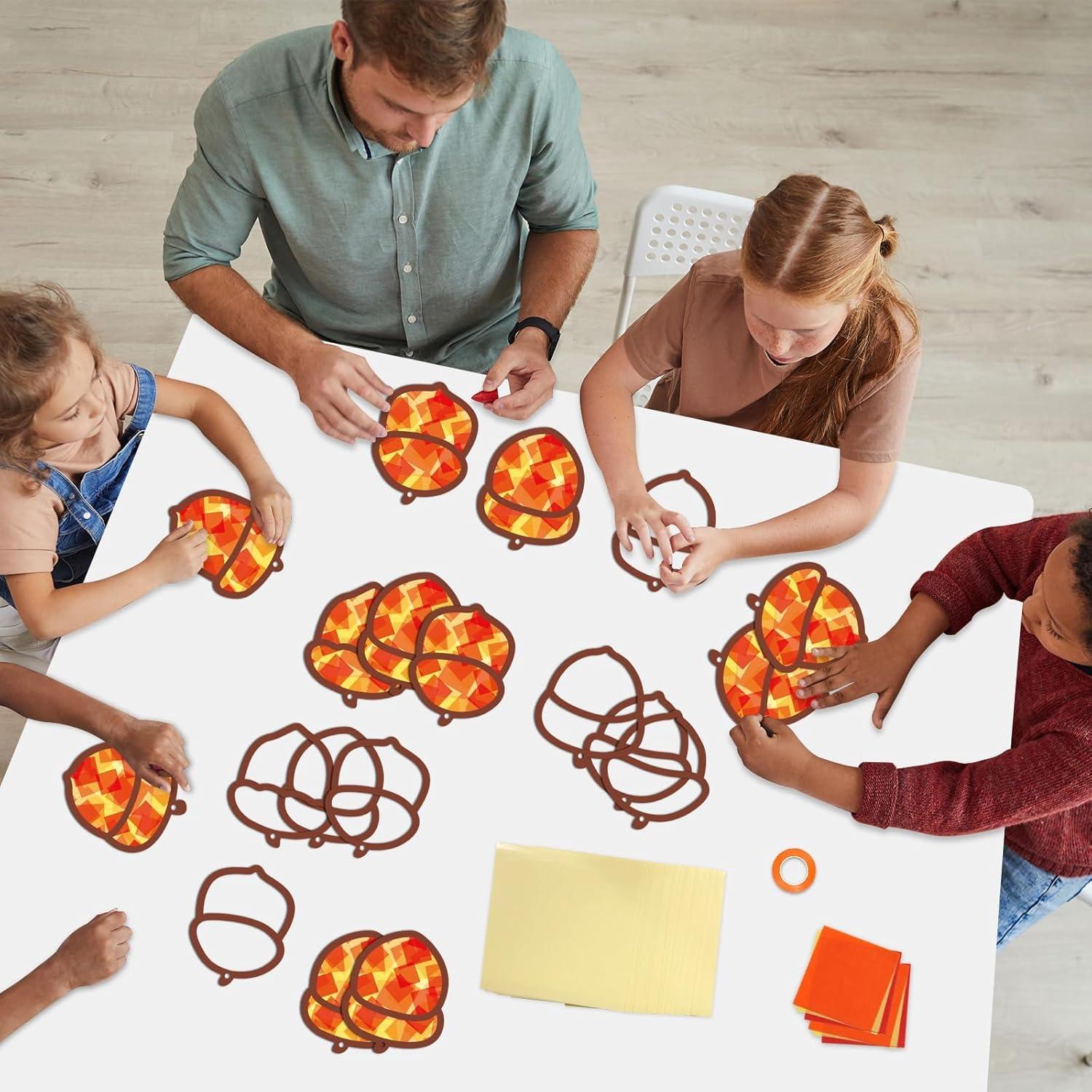 Kit de Manualidades de Bellotas Qyeahkj 36 Piezas Otoño