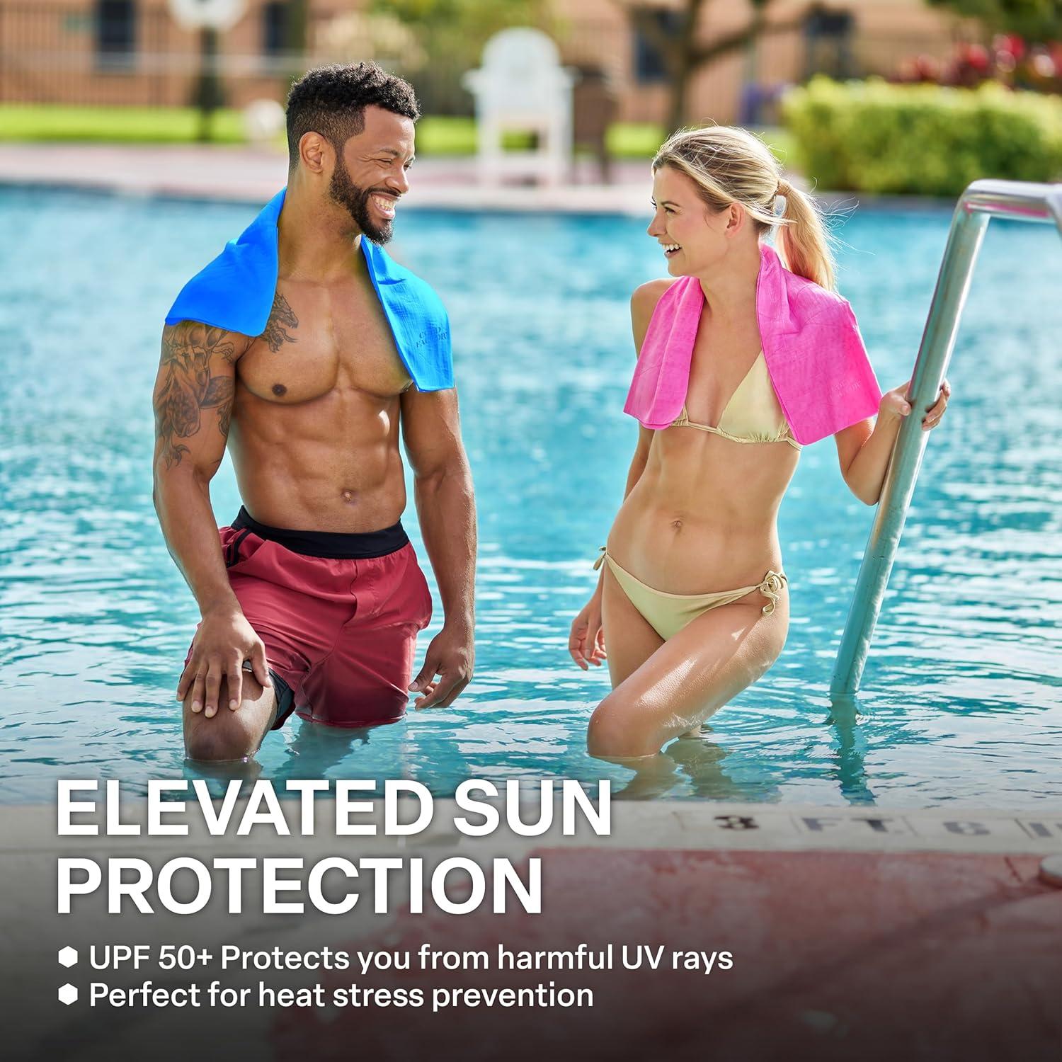 Toalla de Enfriamiento COLD FACTOR PVA 33x75cm Azul UPF50+