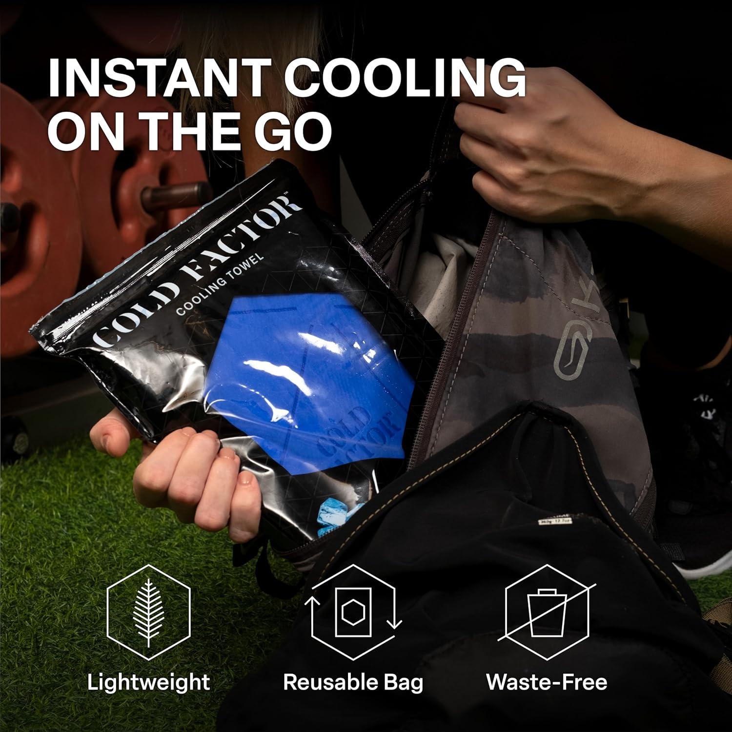 Toalla de Enfriamiento COLD FACTOR PVA 33x75cm Azul UPF50+