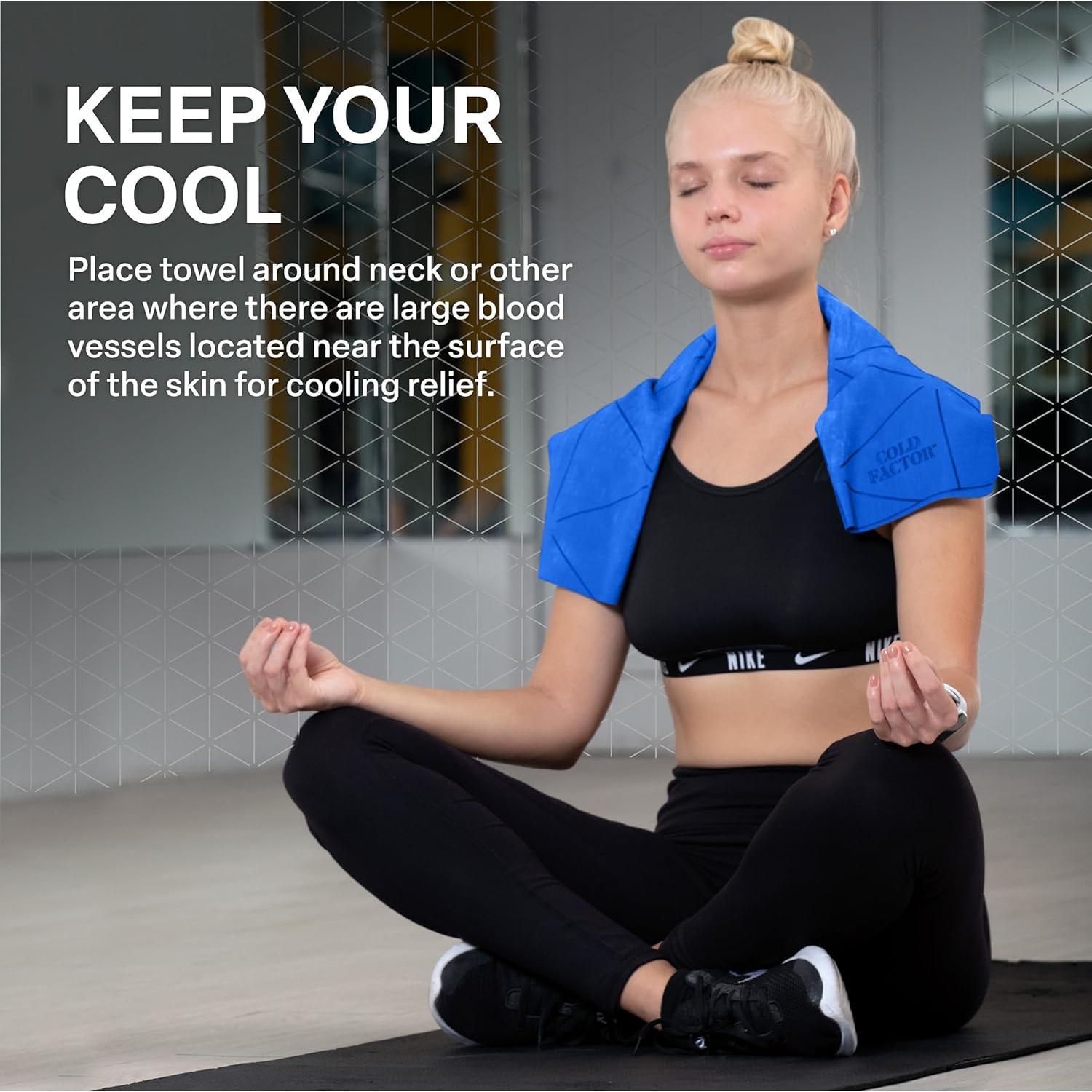 Toalla de Enfriamiento COLD FACTOR PVA 33x75cm Azul UPF50+