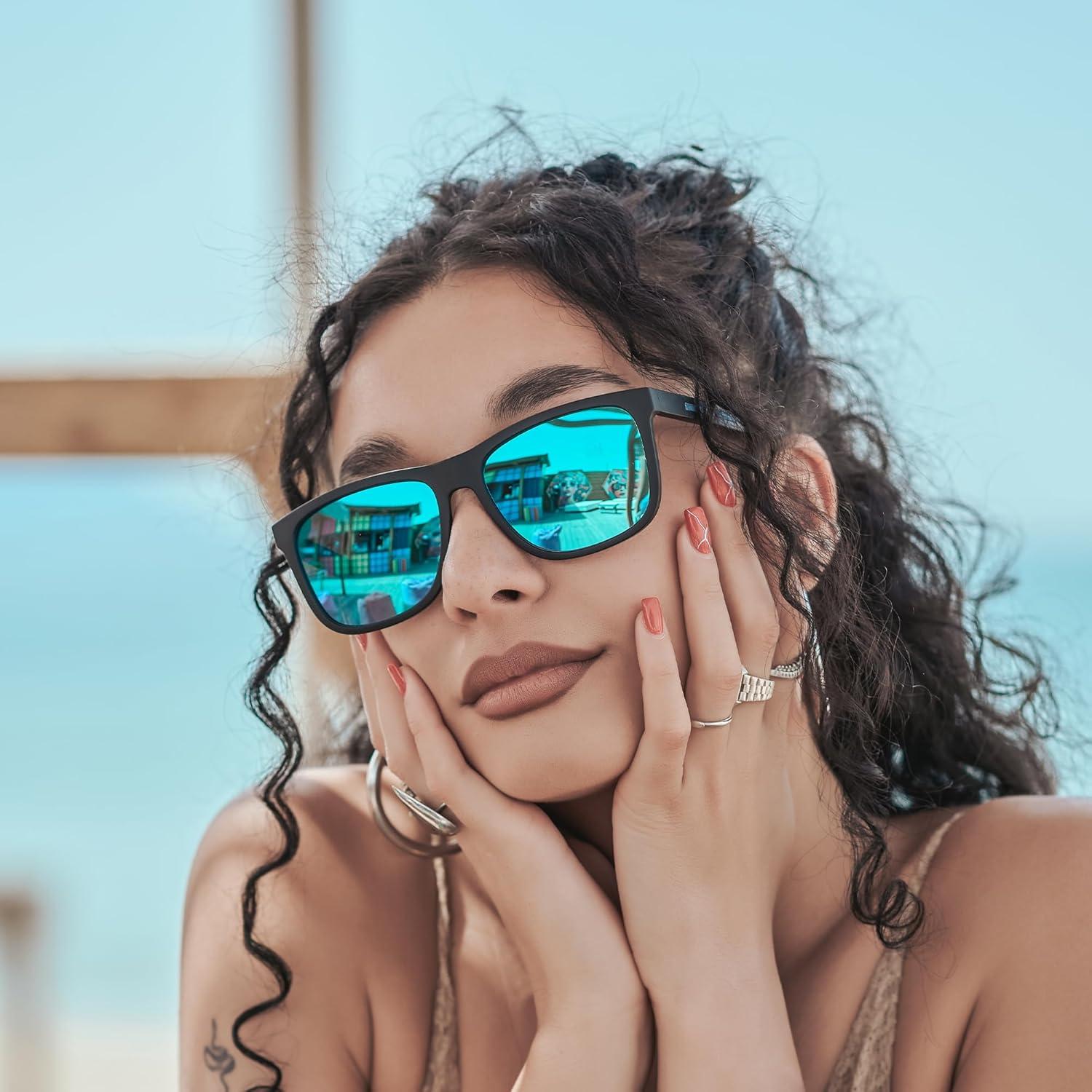 Gafas de sol polarizadas ZENOTTIC para hombres UV400 TR90