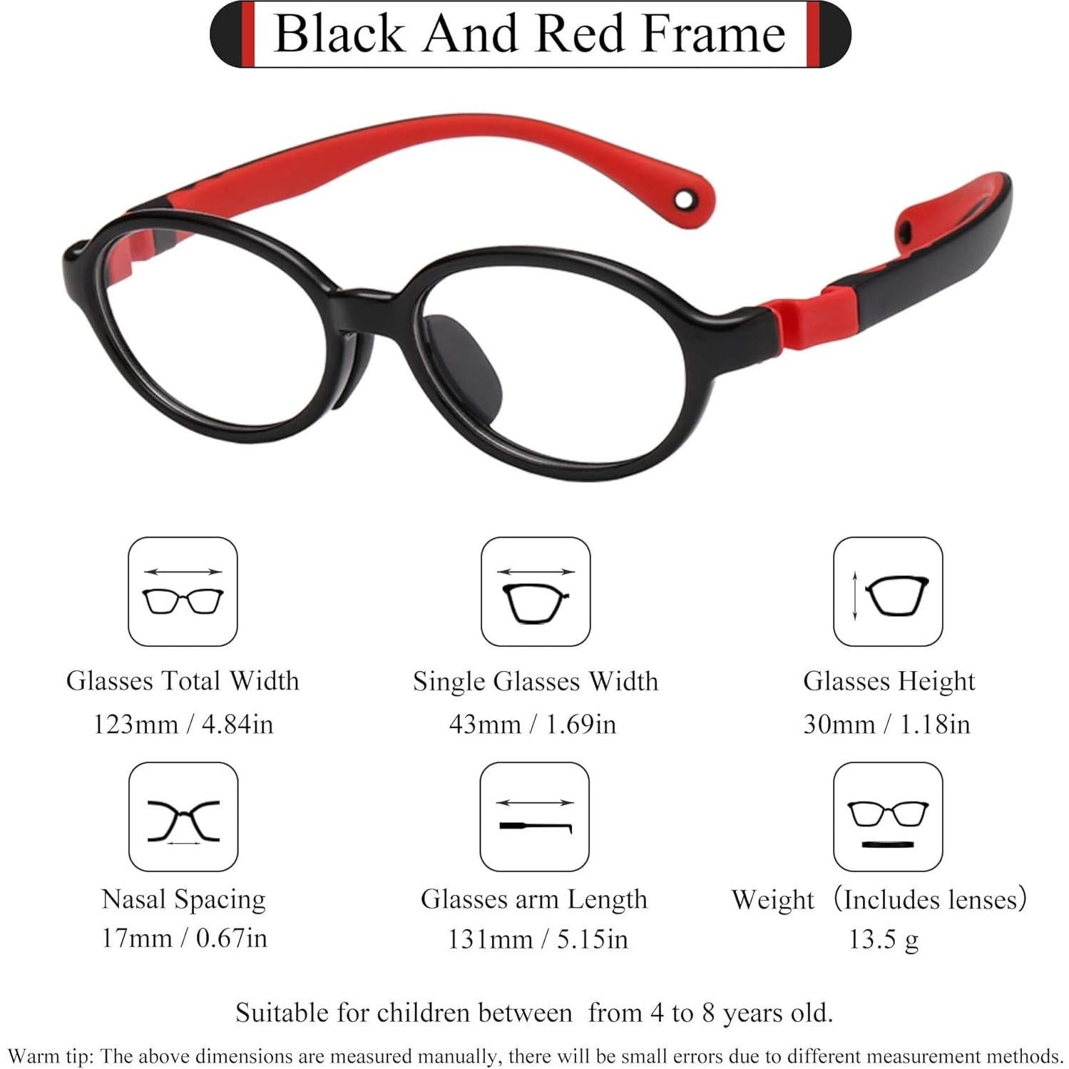 Gafas bloqueadoras de luz azul SooGree para niños 4-8 años