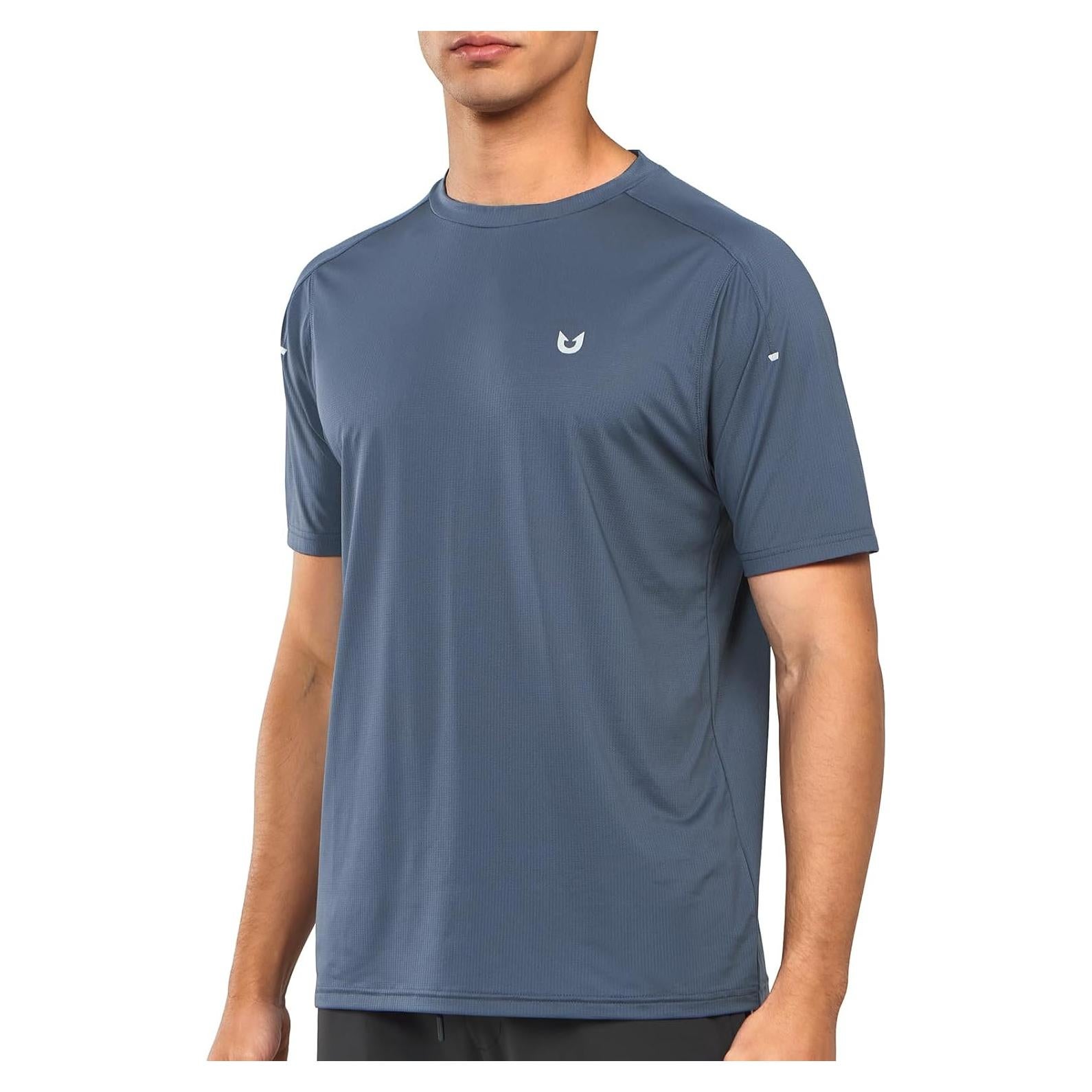 Camiseta Deportiva NORTHYARD Hombre Secado Rápido Gris Frío