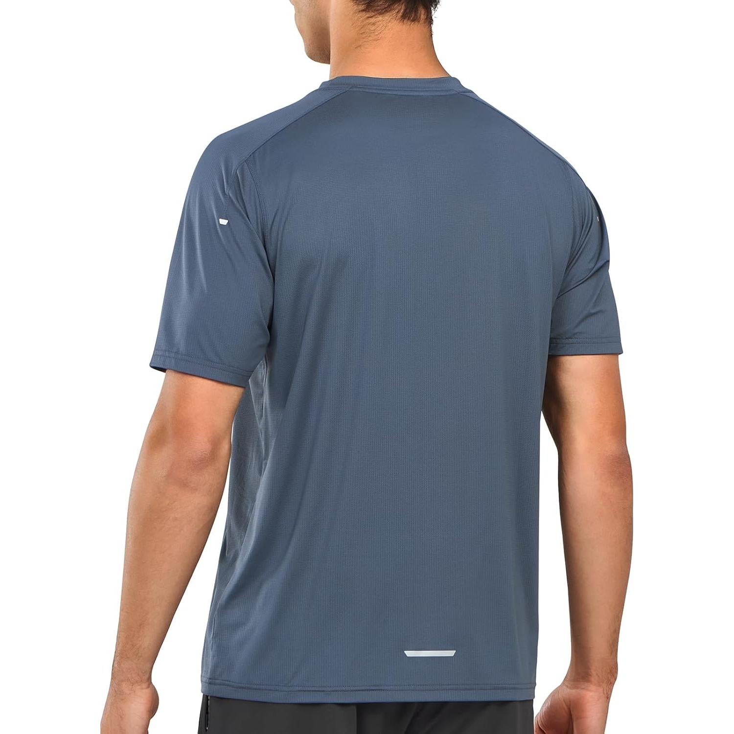 Camiseta Deportiva NORTHYARD Hombre Secado Rápido Gris Frío