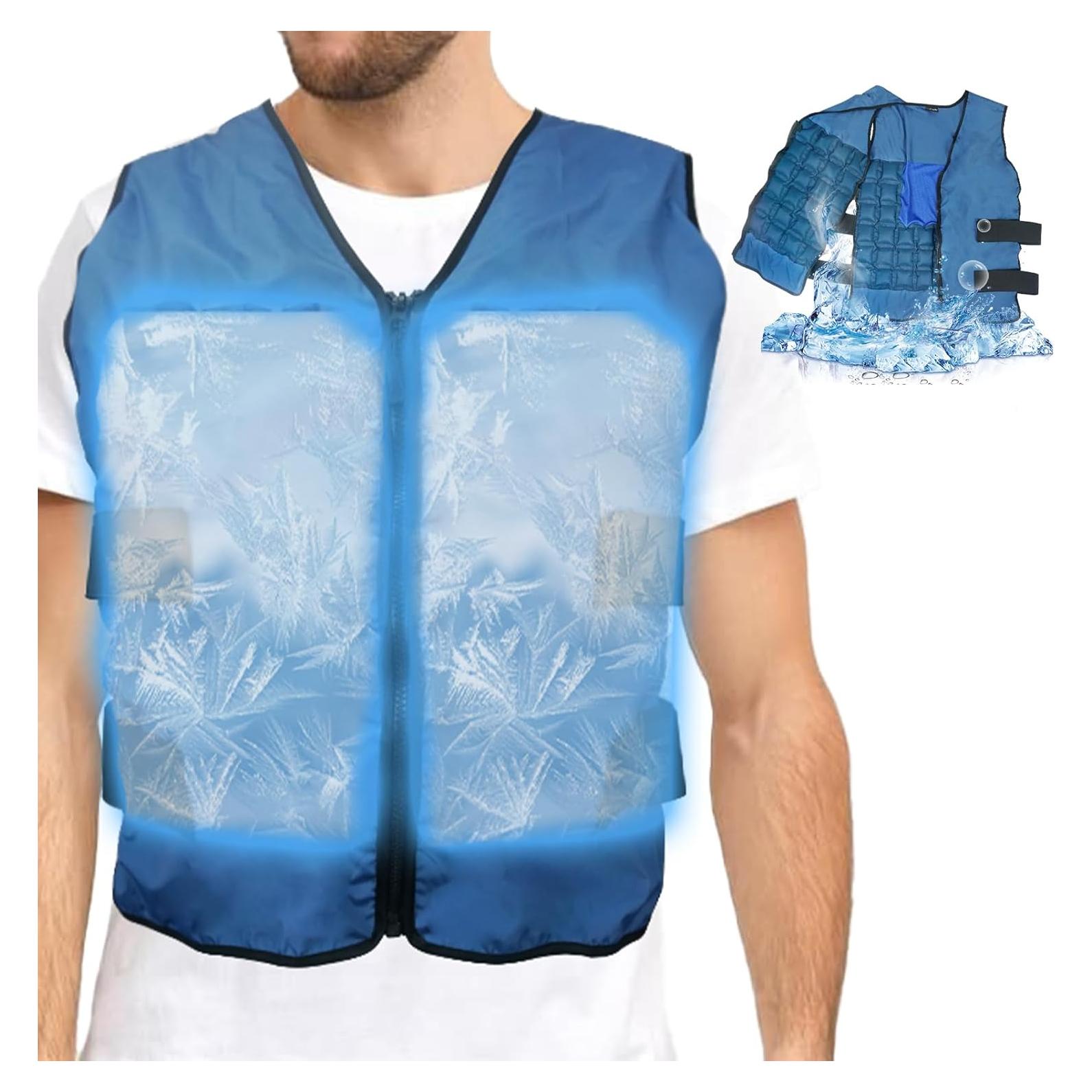 Chaleco Enfriamiento Instantáneo Unisex S-5XL con Hielo