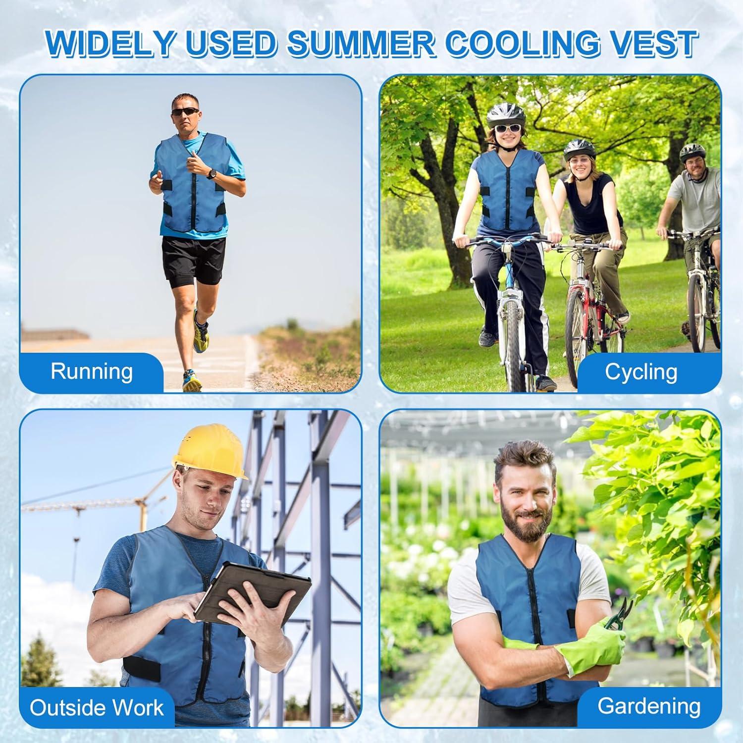 Chaleco Enfriamiento Instantáneo Unisex S-5XL con Hielo