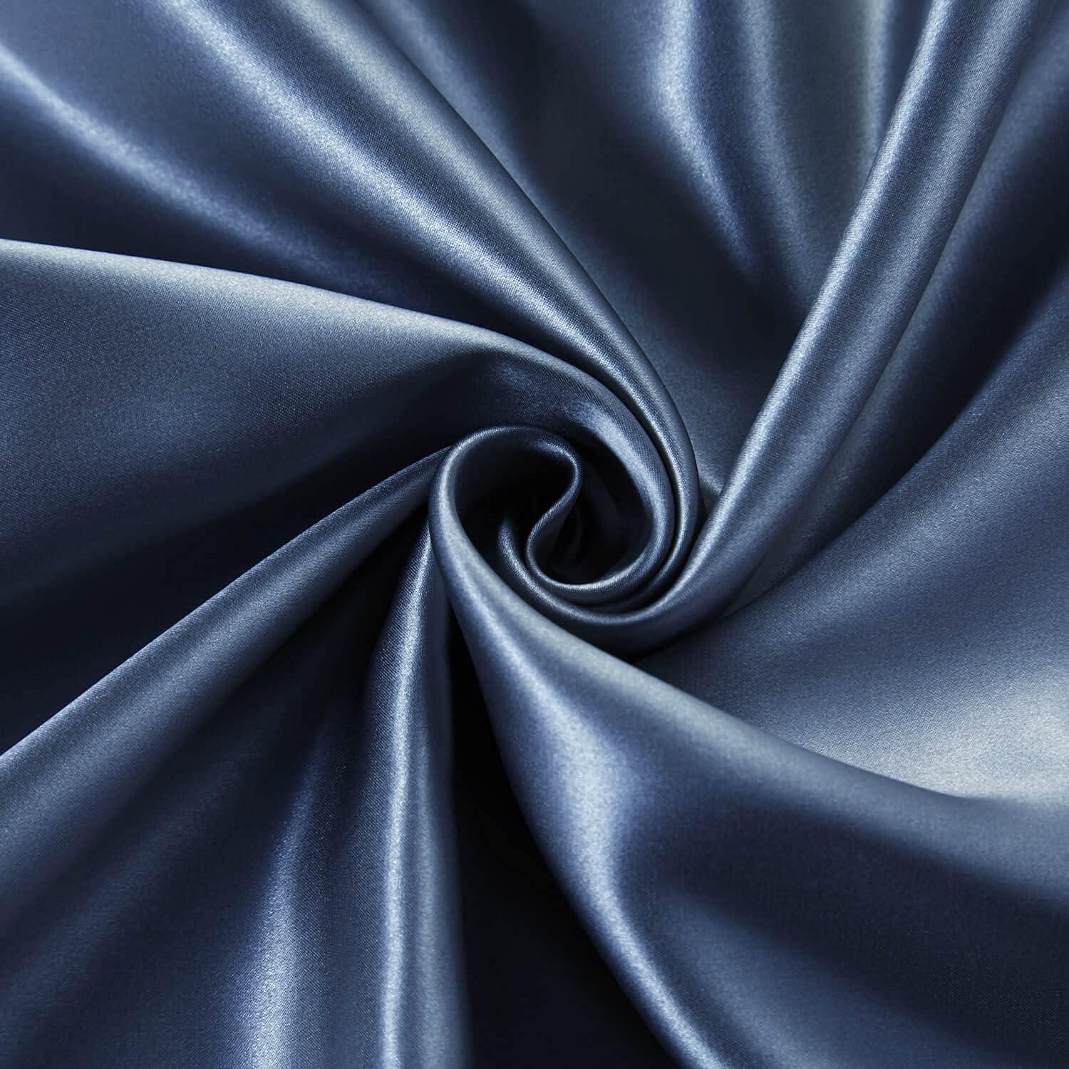 Funda de Almohada de Seda DISANGNI 51x66cm Azul Antienvejecimiento