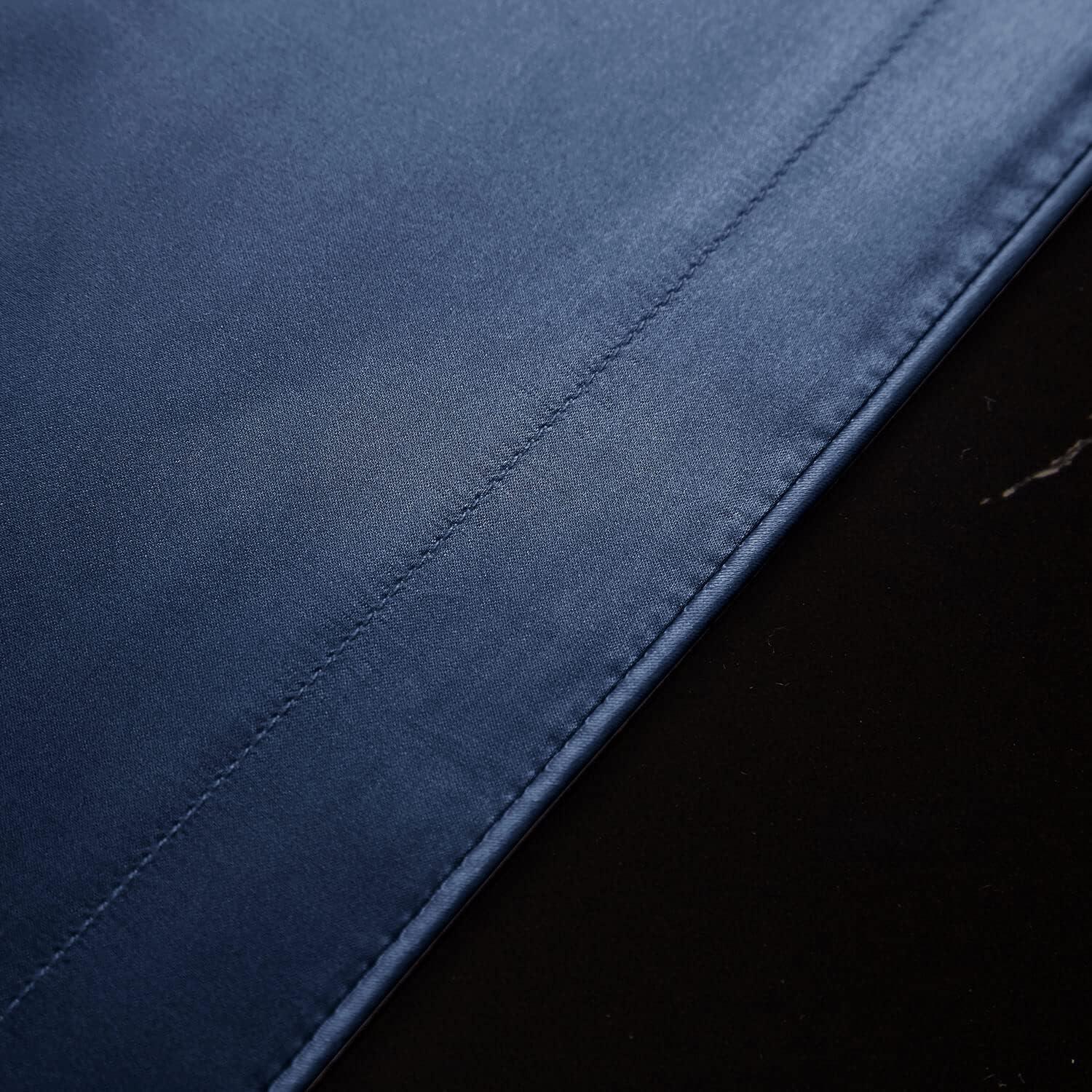 Funda de Almohada de Seda DISANGNI 51x66cm Azul Antienvejecimiento