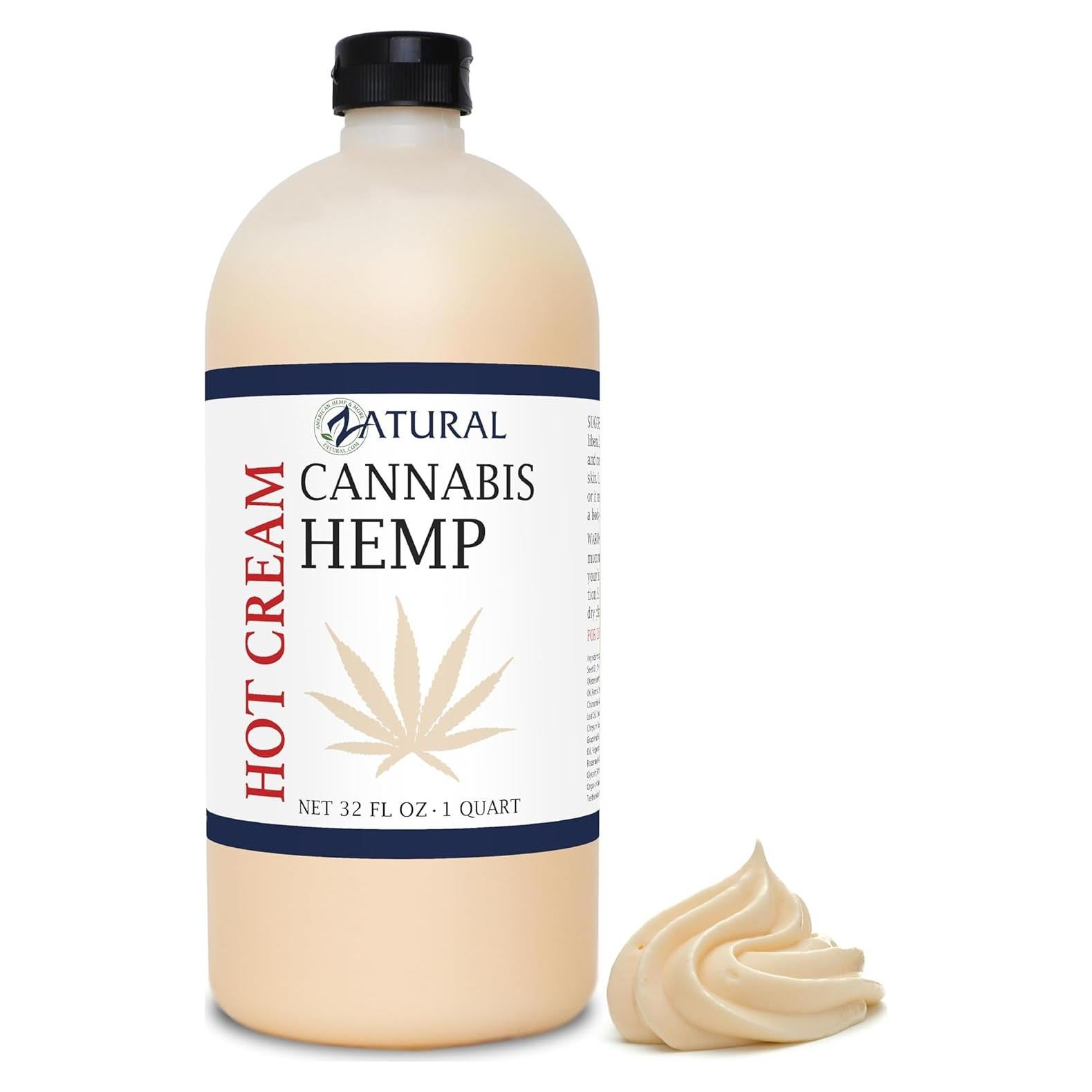 Crema Caliente Zatural 907g con Aceite de Cañamo y Esenciales