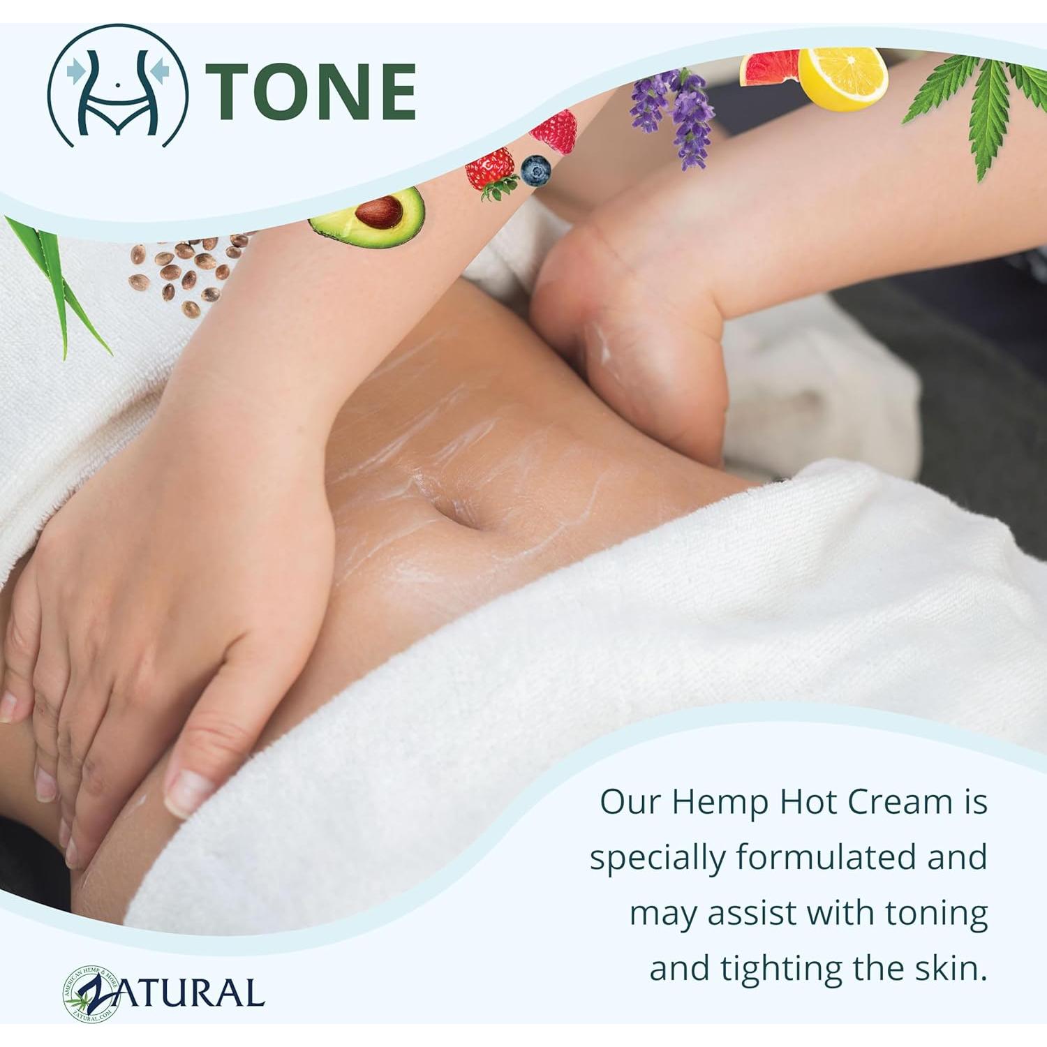 Crema Caliente Zatural 907g con Aceite de Cañamo y Esenciales