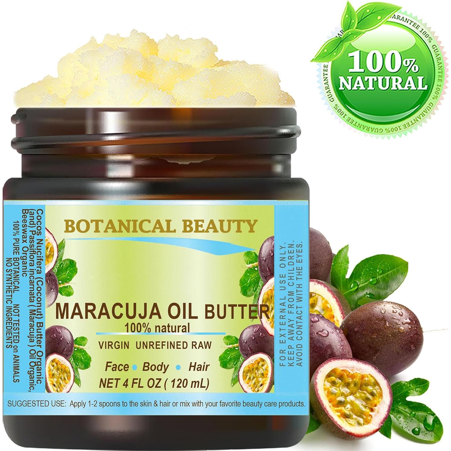 Mantequilla de Maracuyá 100% Pura Natural Belleza Botánica 113g