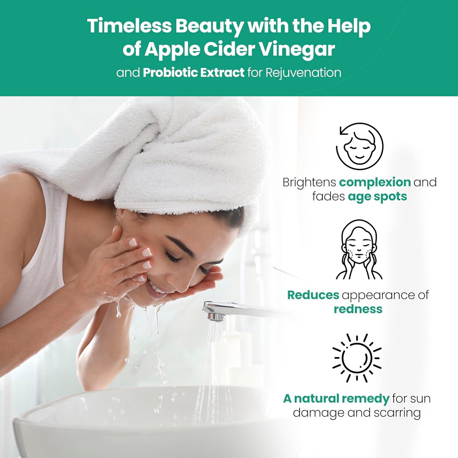 Limpiador Facial Natural AppleBiotic 2x30ml Vinagre de Sidra