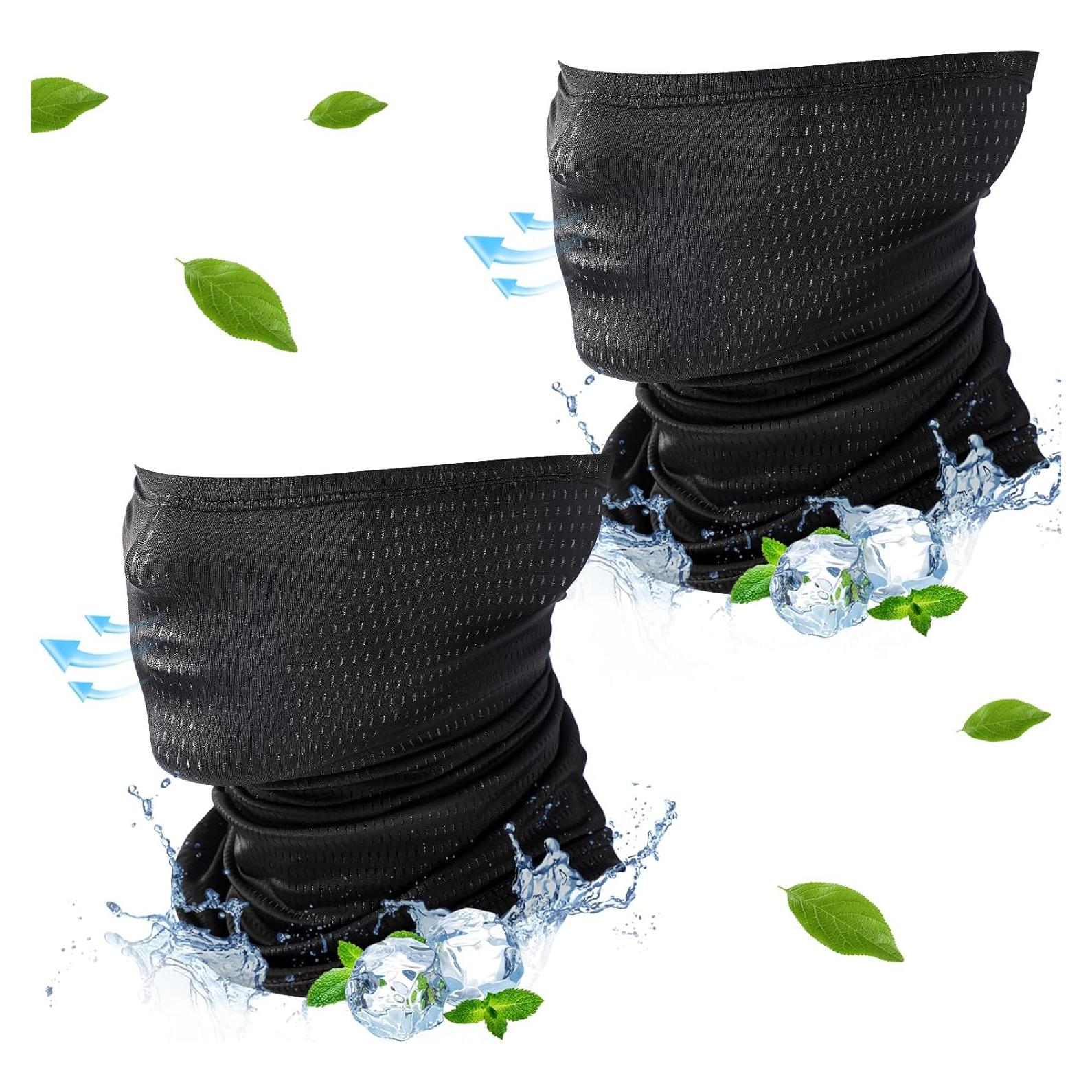 Gaiter Refrigerante Geyoga Negro para Cuello y Cara UV